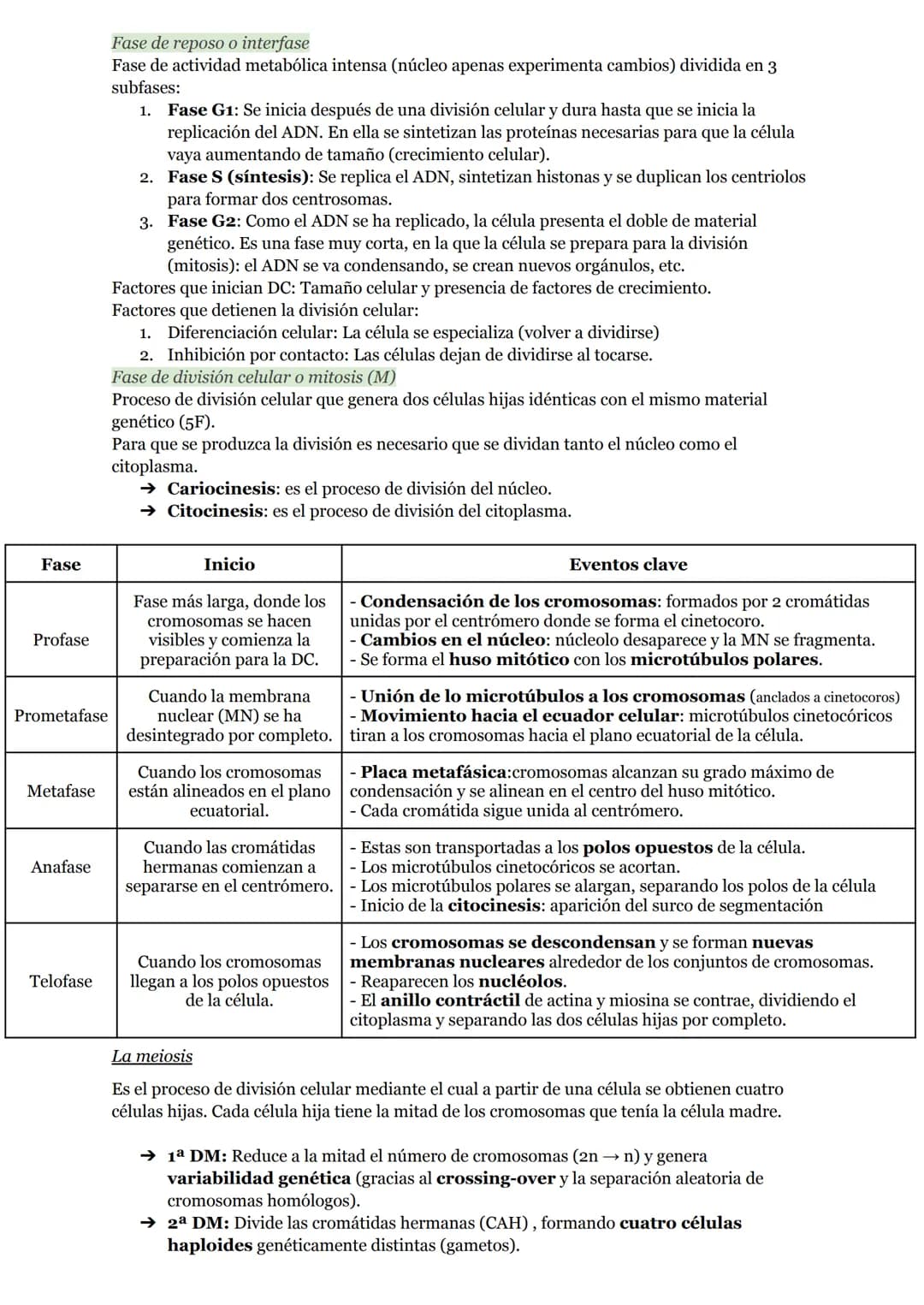 # O.I RESUMEN TEMAS I AL 5
# LA ORGANIZACIÓN DEL CUERPO HUMANO
1. Organización del cuerpo humano
1.1. Niveles atómico, molecular, celular
