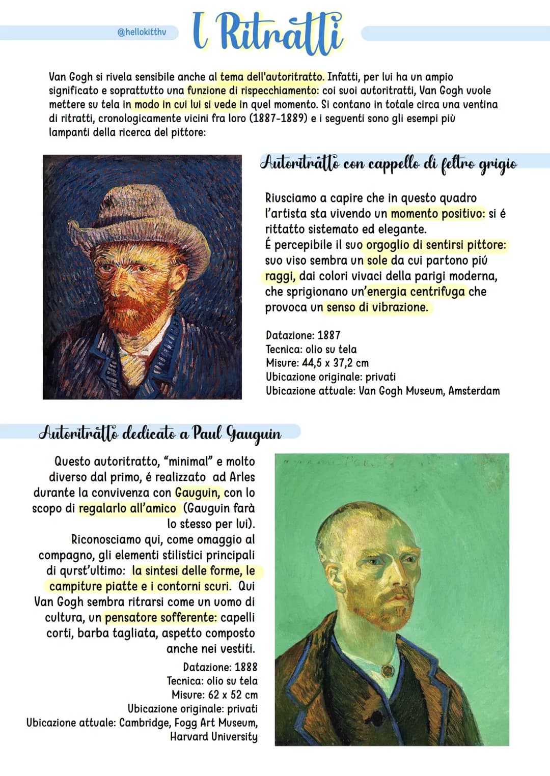 # Vincent Van Gogh
## La vita
Nascita: Zundert, 1853
Morte: Auvers-sur-Oise, 1890
@hellokitthv
Nasce in una famiglia colta: il padre è u