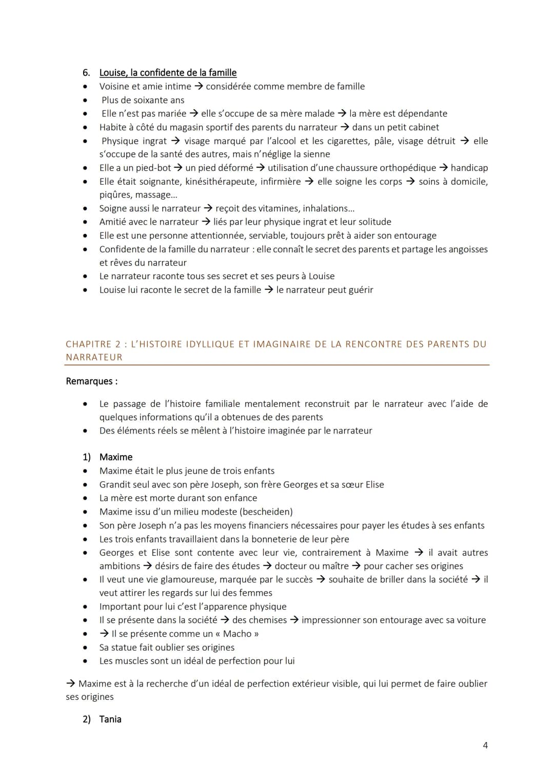 PHILIPPE GRIMBERT: LE SECRET
CHAPITRE 1
1. Le narrateur
→ Fils unique, surprotection du fils → se sent seul, peureuse et triste il pleure