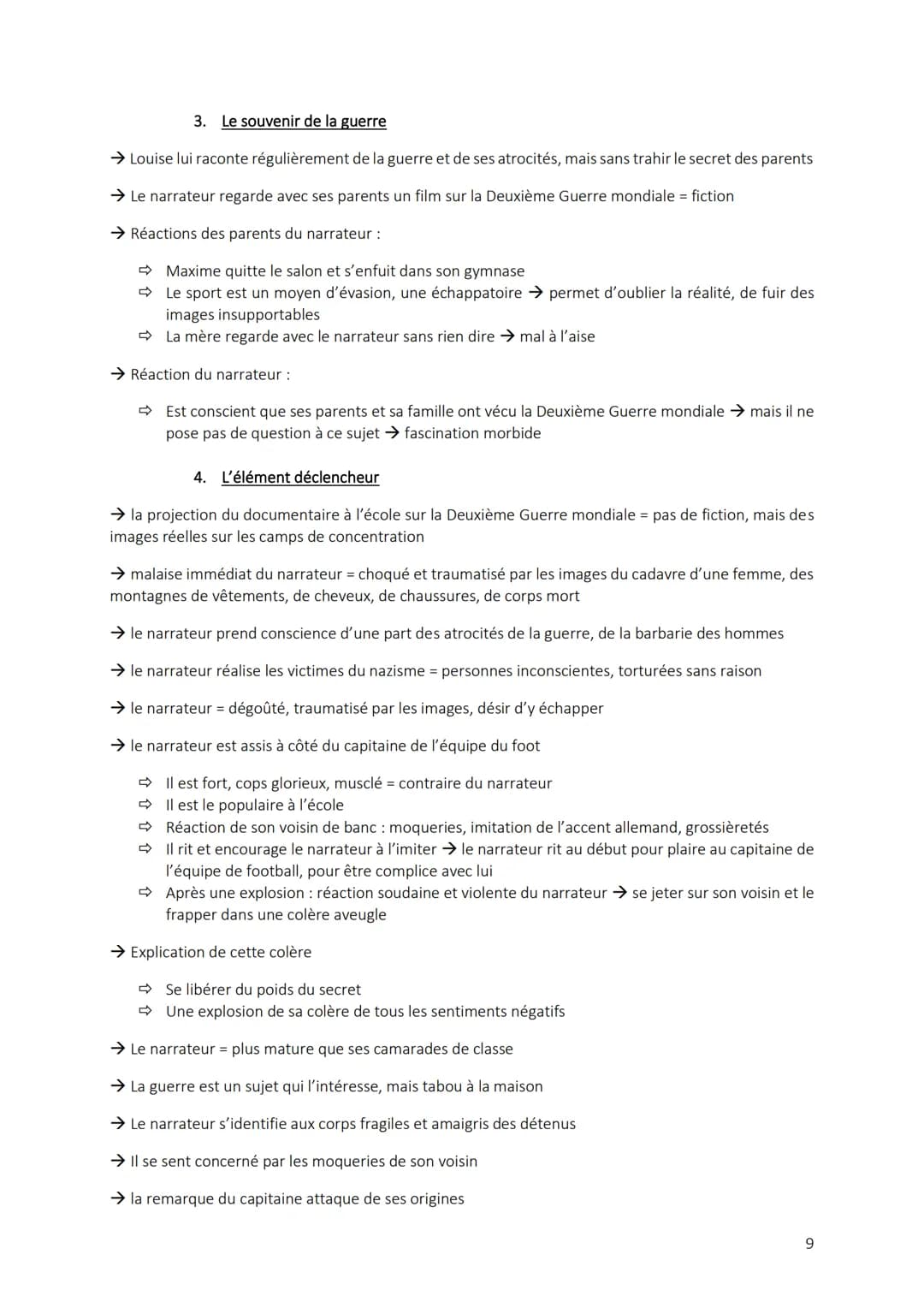 PHILIPPE GRIMBERT: LE SECRET
CHAPITRE 1
1. Le narrateur
→ Fils unique, surprotection du fils → se sent seul, peureuse et triste il pleure