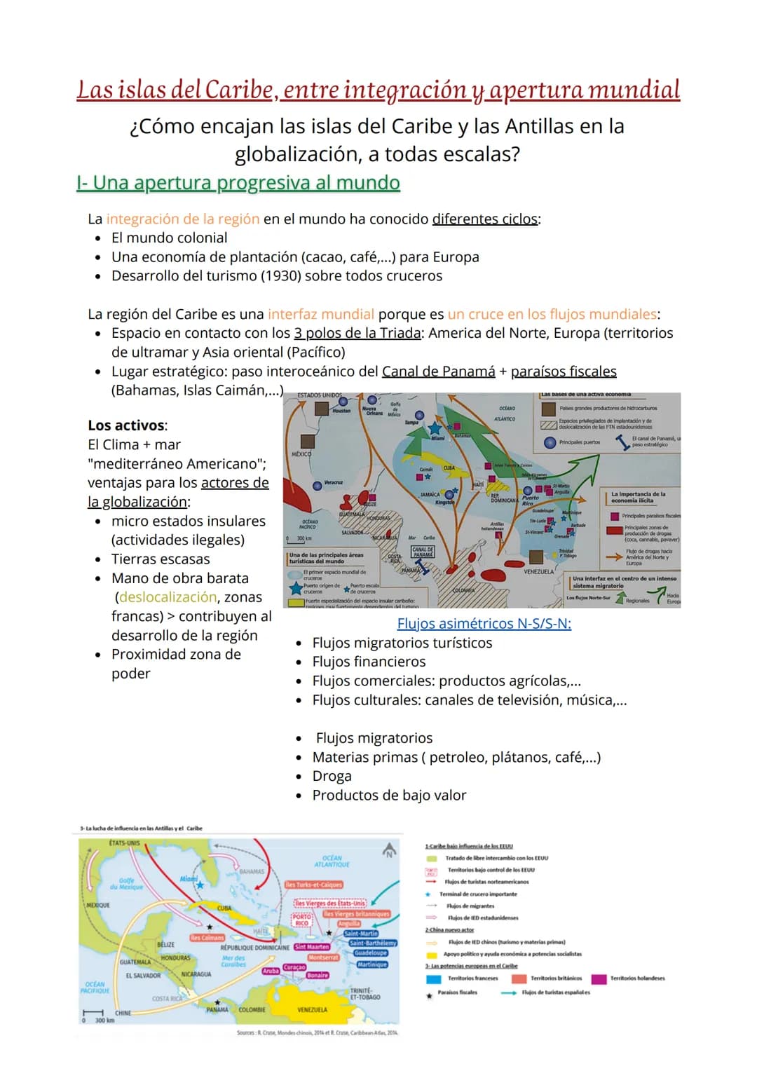 # Las islas del Caribe, entre integración y apertura mundial
¿Cómo encajan las islas del Caribe y las Antillas en la
globalización, a todas