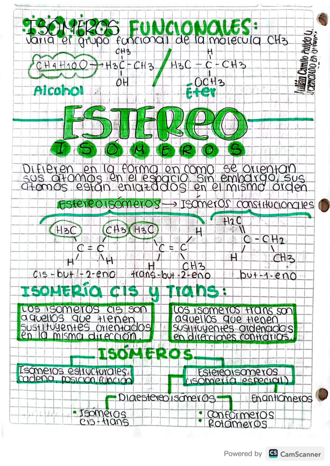 # ISOMERia
-- de compuestos orgánicos --
1 06 23
→Isomeria: Compuestos distintos pero
que poseen la misma fórmula molecular.
Existen div
