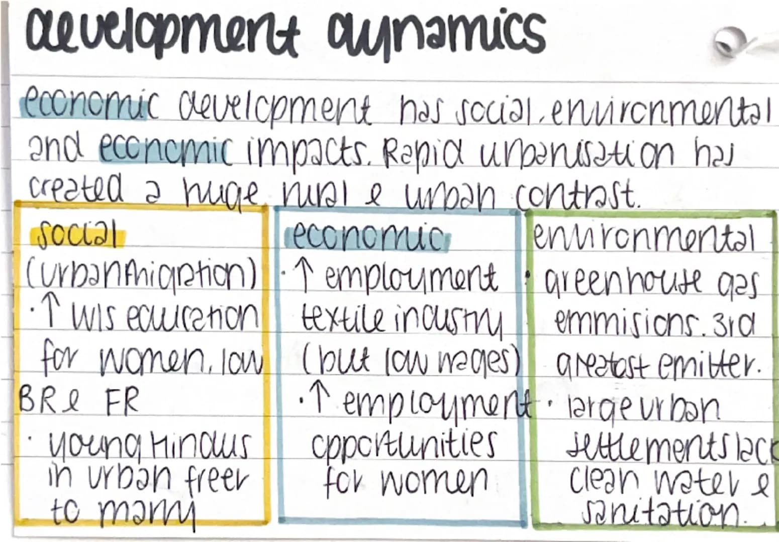 Paper 1: Topic 2
development measured: economic indicators
HDI uses 4 indicators: social indicators
1. life expectancu
2. Utency
3. av. l