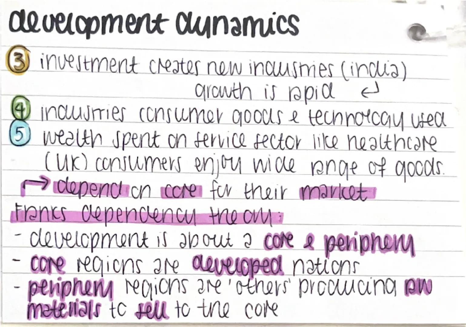 Paper 1: Topic 2
development measured: economic indicators
HDI uses 4 indicators: social indicators
1. life expectancu
2. Utency
3. av. l