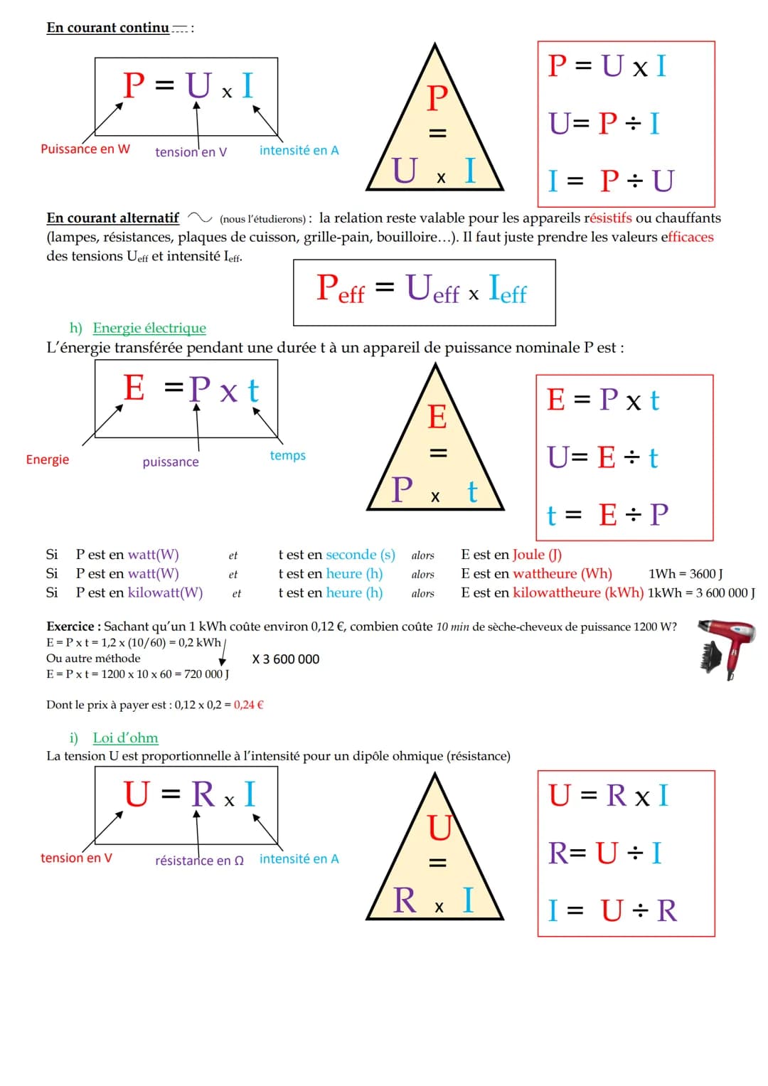 # Fiche de révision de 3eme en physique chimie - DNB
1/ Chimie: organisation et transformation de la matière
a) Atomes, molécules et ions