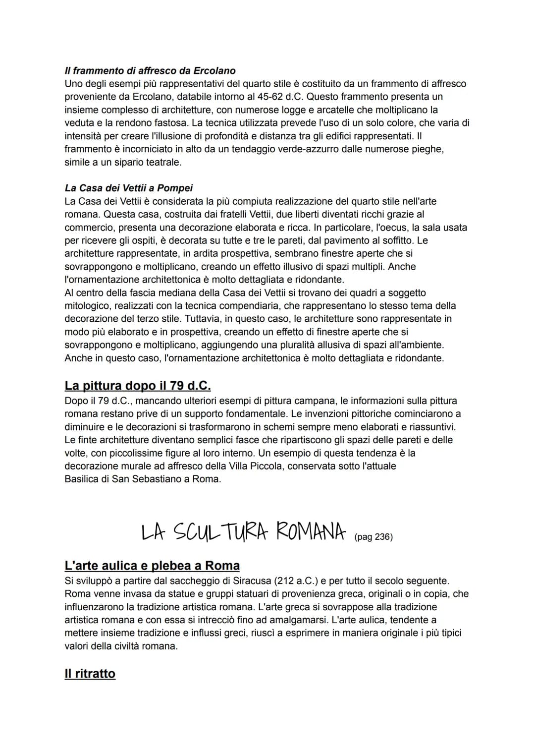 # LA PITTURA ROMANA
(pag. 229)
## Introduzione
La pittura è stata uno dei primi generi artistici sviluppati a Roma.
Il primo tipo di pittur