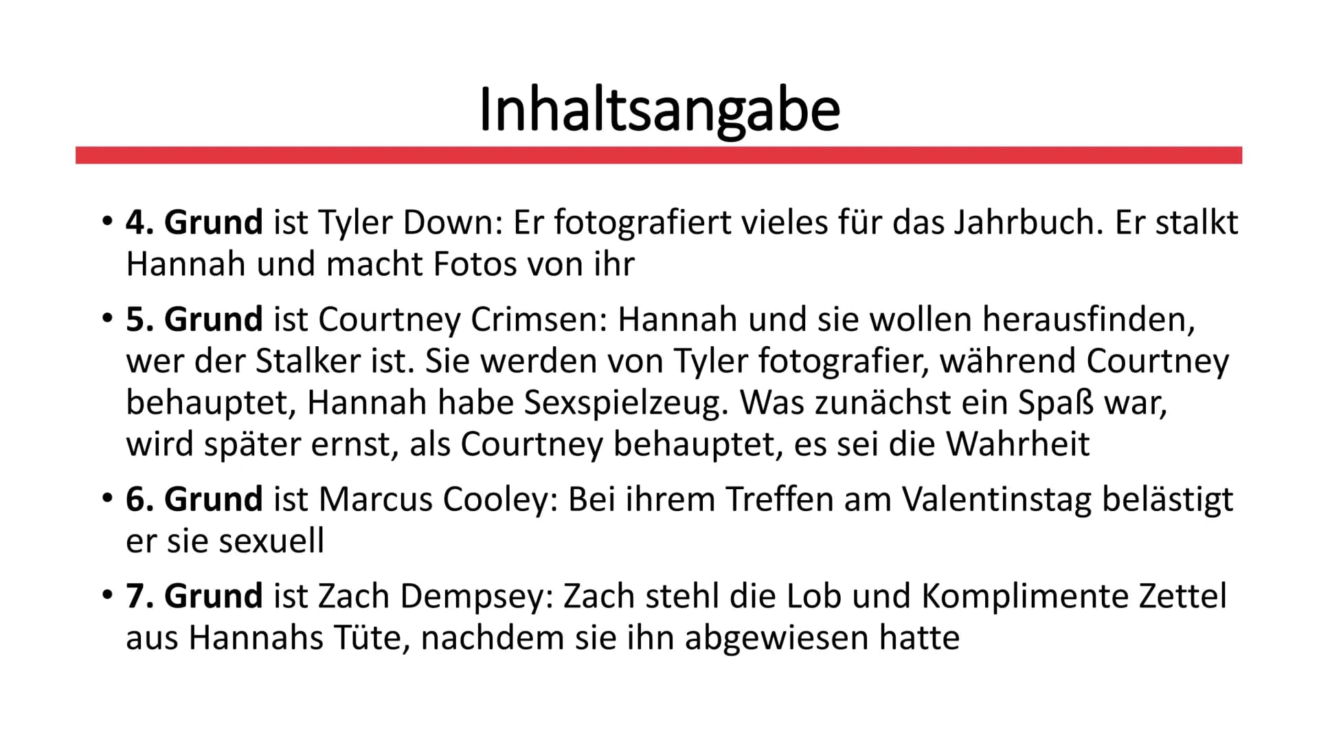 # Tote Mädchen
lügen nicht
Von Jay Asher
JAY ASHER
# TOTE
MÄDCHEN
# LÜGEN
NICHT ## Gliederung
* Allgemeines zum Buch
* Inhaltsangab