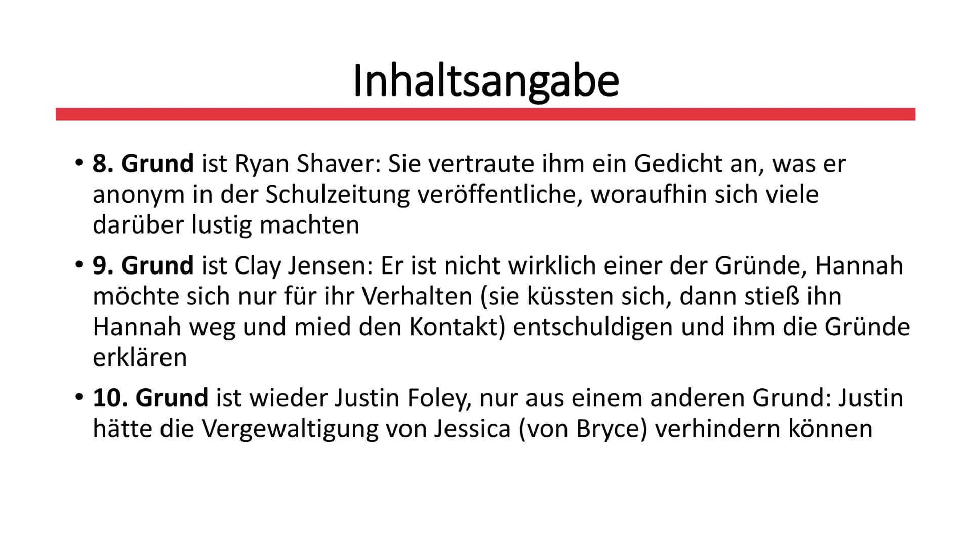 # Tote Mädchen
lügen nicht
Von Jay Asher
JAY ASHER
# TOTE
MÄDCHEN
# LÜGEN
NICHT ## Gliederung
* Allgemeines zum Buch
* Inhaltsangab
