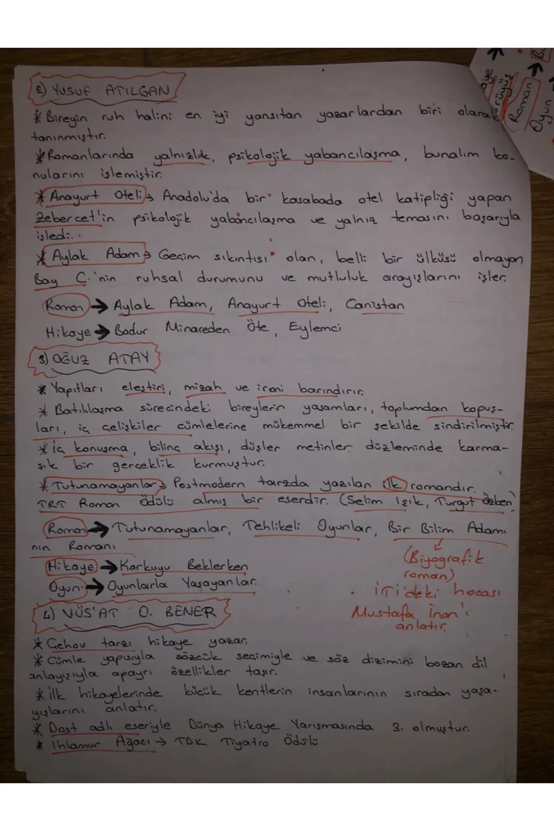 MODERNIZMI
ESAS ALAN ESERLER
* Bu dönem eserlerinde alegurik anlatıma önem verilmiştir.
*bireyin bunalımları, toplurila çatışıraları anlatı