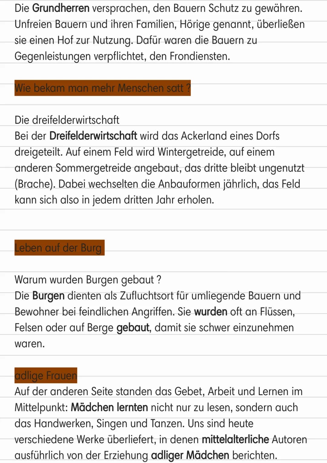 # Leben im Mittelalter
Leben af dem Lande
-Leben auf der Burg
-Leben im Kloster
Leben auf dem Lande
Wie sah ein mittelalteriches Dorf aus