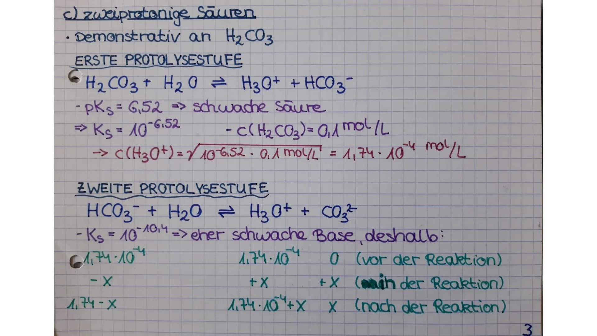 # CHEMIE
Abiturvorbereitung:
Säuren und Basen # SÄURE-BASE-CHEMIE
1. PH - WERT - BERECHNUNGEN
a) starke, einprotonige Säure
$HI + H_2O \
