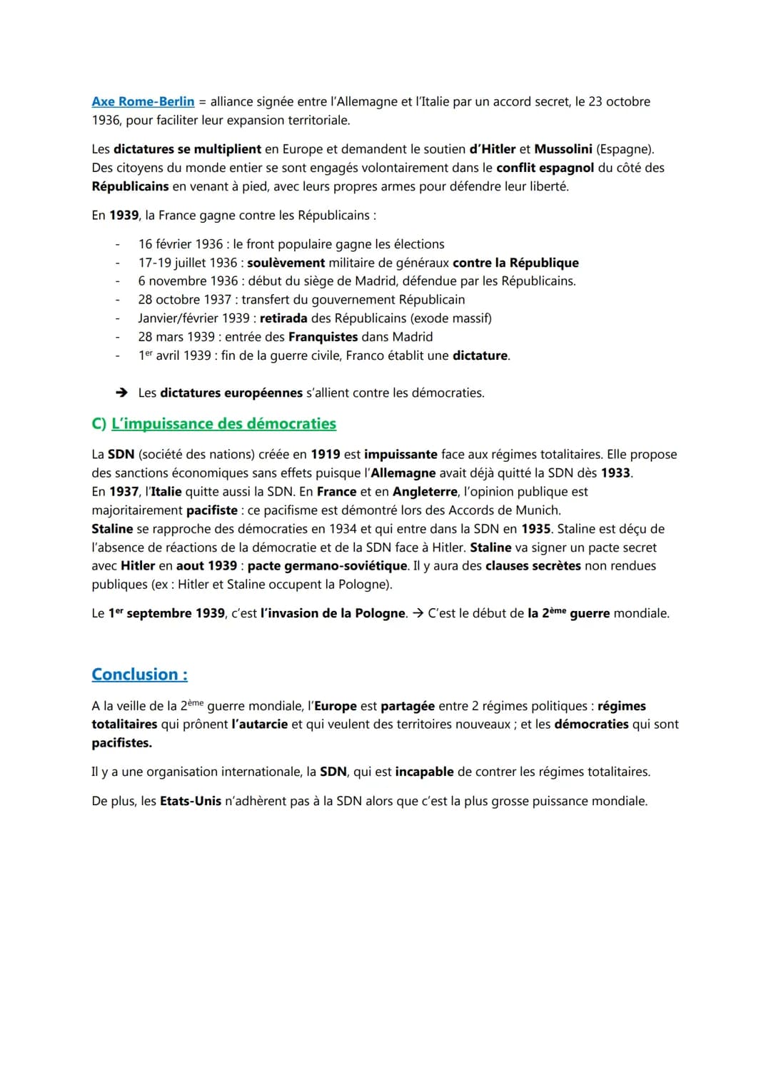 Chapitre II
Les régimes totalitaires
Introduction
La crise de 1929 a permis la mise en place de régimes totalitaires en Europe: Stalinism