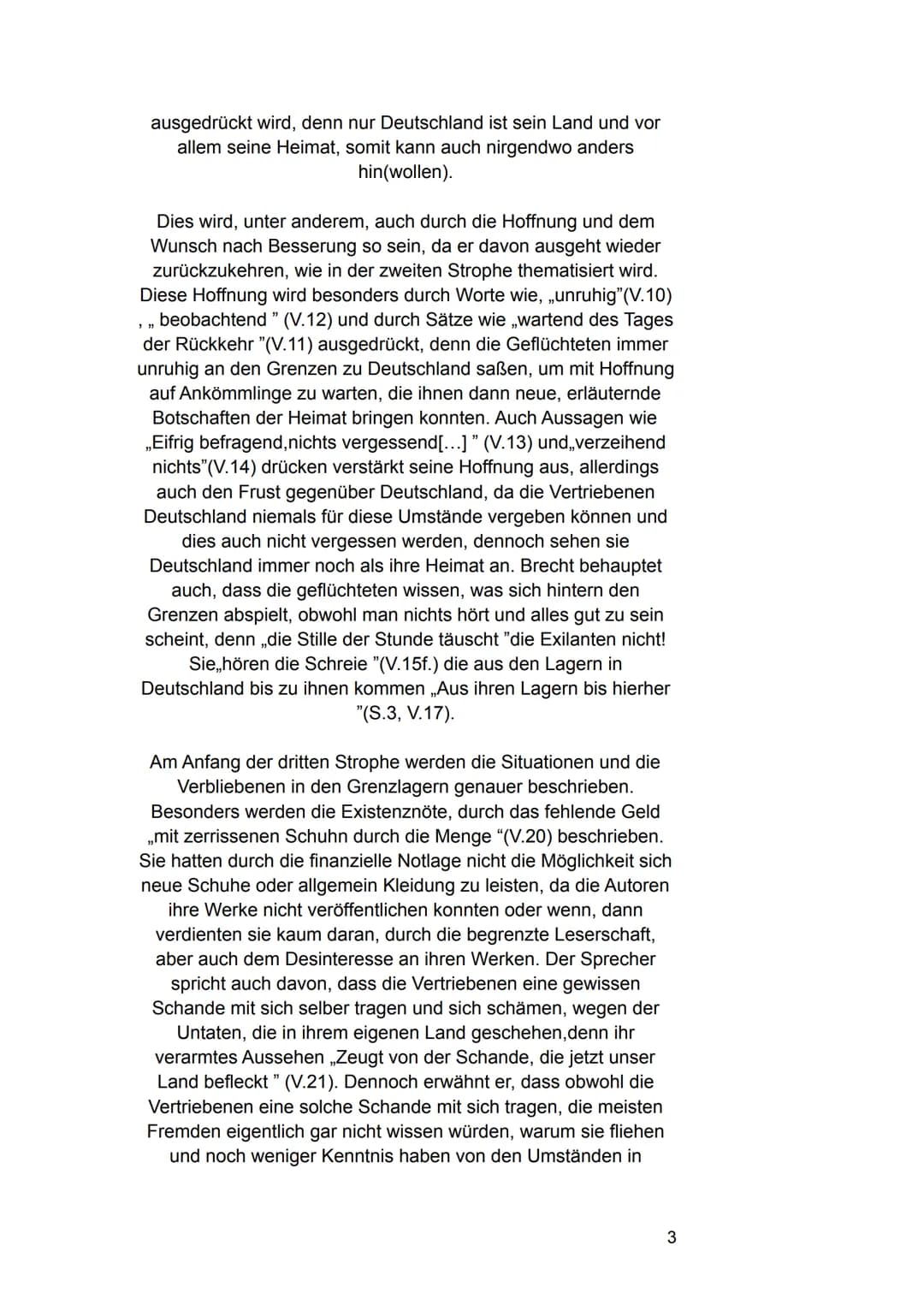 # Gedichtinterpretation
Name
„Über die Bezeichnung Emigranten" - Bertolt Brecht
In dem Gedicht „Über die Bezeichnung Emigranten" von Bert