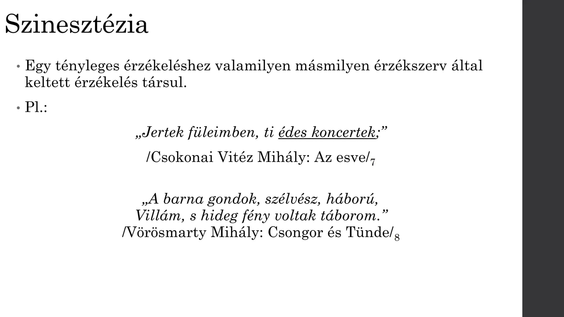# Szóképek és
alakzatok
Készítette: Fófai Laura # Metafora
* Két fogalom, tulajdonság tartalmi-hangulati hasonlóságán alakuló
szókép.
*