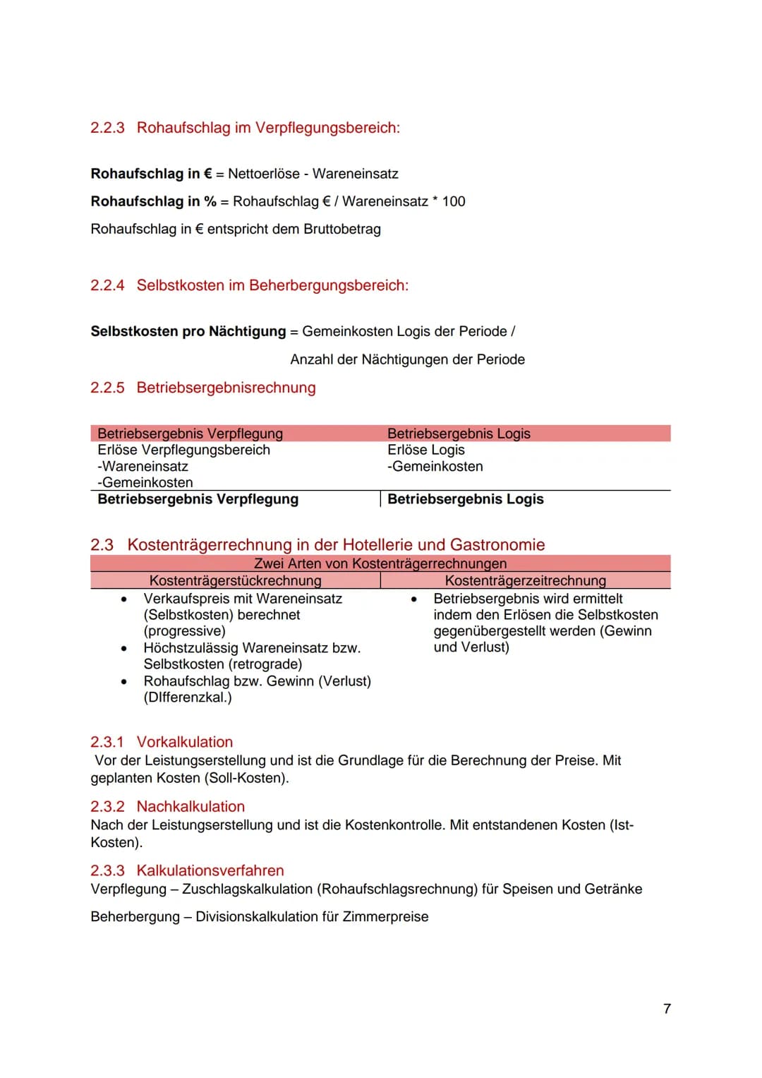 # Inhaltsverzeichnis
1 Istkostenrechnung zu Vollkosten: 3
1.1 Bezugskalkulation: 4
1.1.1 Progressive Bezugskalkulation. 4
1.1.2 Retrogra