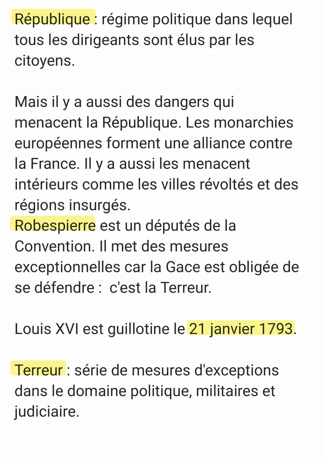 Jusqu'à 1791 : monarchie absolue
1791-1792: monarchie constitutionnelle
1792-1799: République
1799-1804: consulat
1804-1814: empire
Au