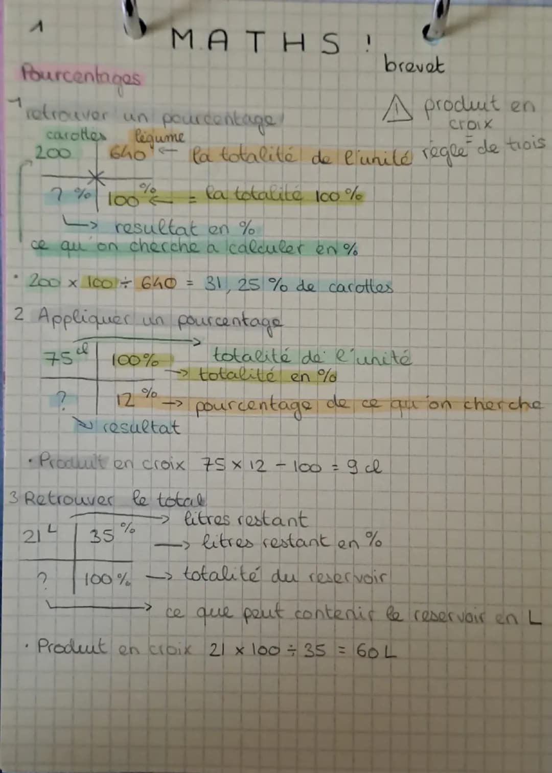 MATHS
Volumes
prismes droits = 2 bases paralleles
$V$: aire de la base x hauteur
h
L
$V = l \times l \times h$
pavé droit
$V=\pi x r