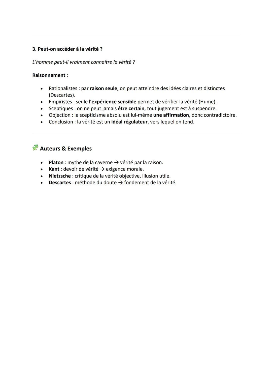# Fiche de Révision - La Conscience
## Définition
La conscience est la connaissance que le sujet a de lui-même et du monde :
* Conscience