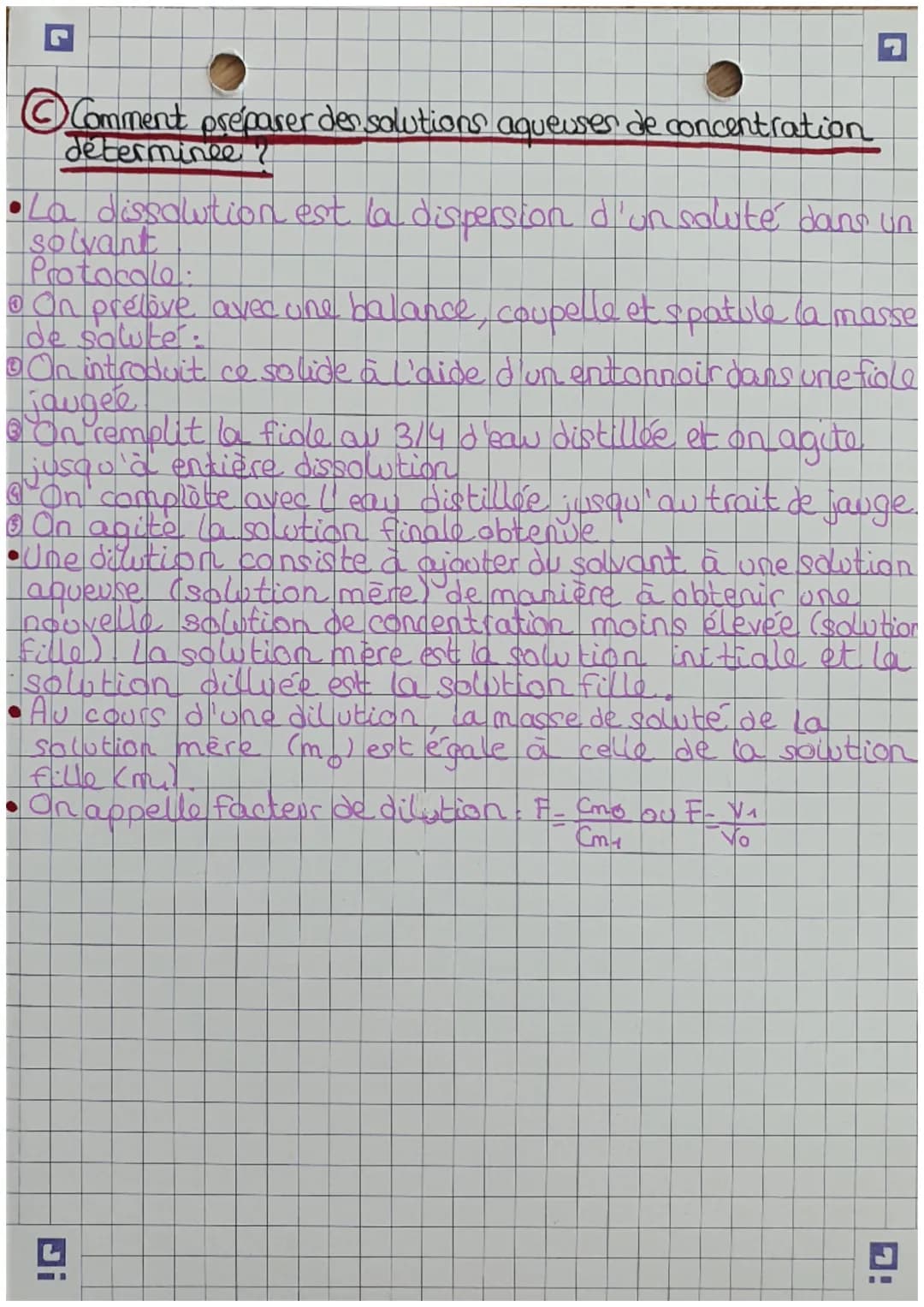 # PHYSIQUE-CHIMIE
chap 2
# Composition des
solutions aqueuses
et leur concentration
A qu'est ce qu'une solution?
Une solution est un méla
