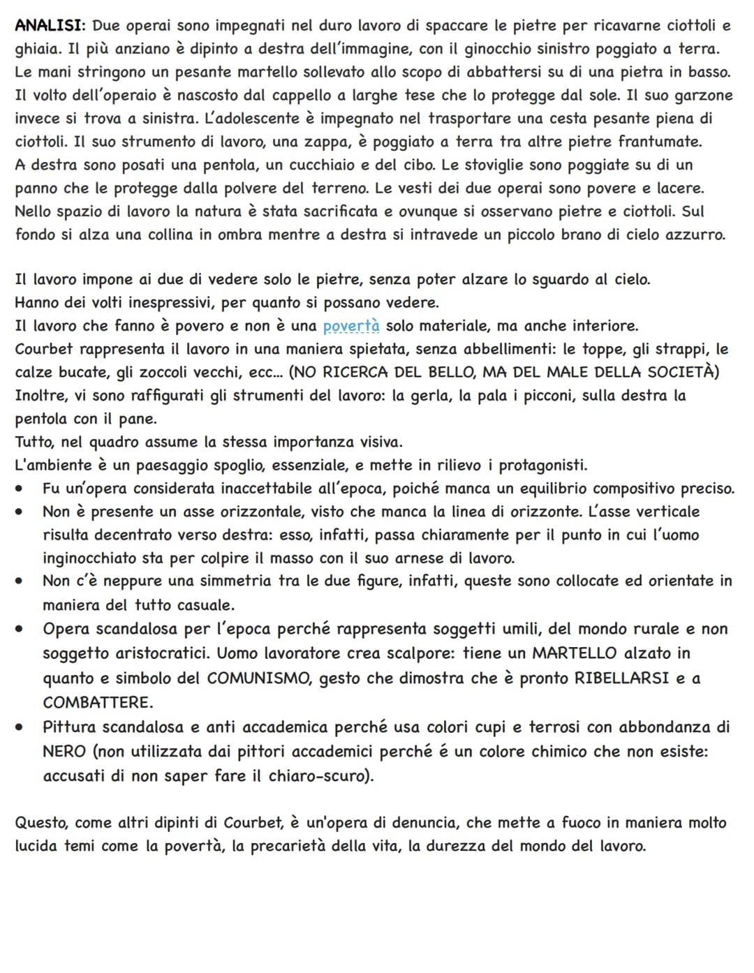 OPERA: "GLI SPACCAPIETRE" (1849)
MATERIE E TECNICA: olio su tela
MUSEO: opera distrutta, ce ne resta solo una
documentazione fotografica.