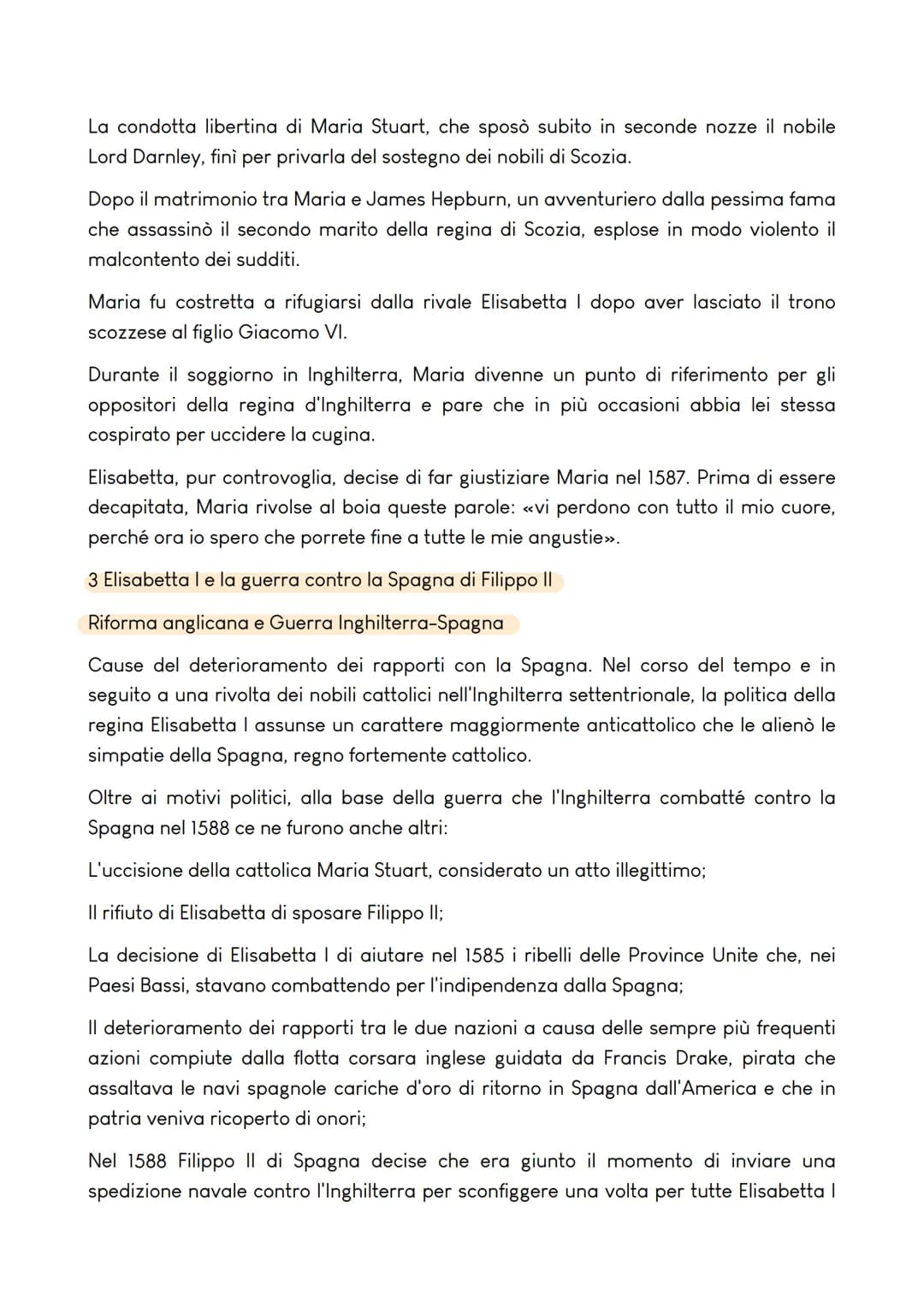 # ELISABETTA I TUDOR
(1558-1603)
Pensiero politico
Portò avanti una politica di pacificazione
religiosa e di mobilità sociale. Favori la
c