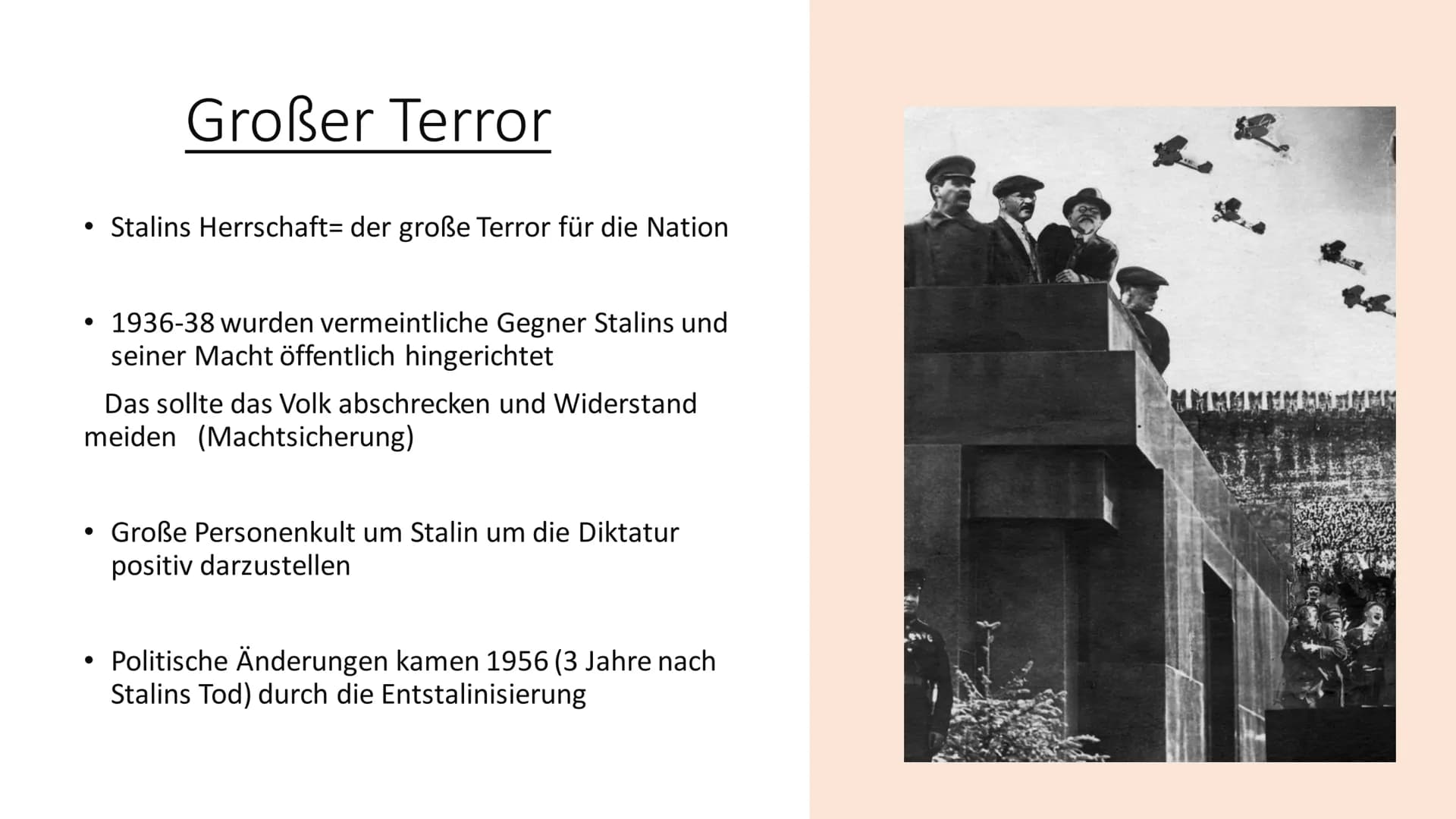 # Stalinismus
Die Diktatur von Josef Stalin 1928-58 Inhaltsverzeichnis
• Was ist Stalinismus?
• Vorherige Einflüsse
• Zwangskollektivierun