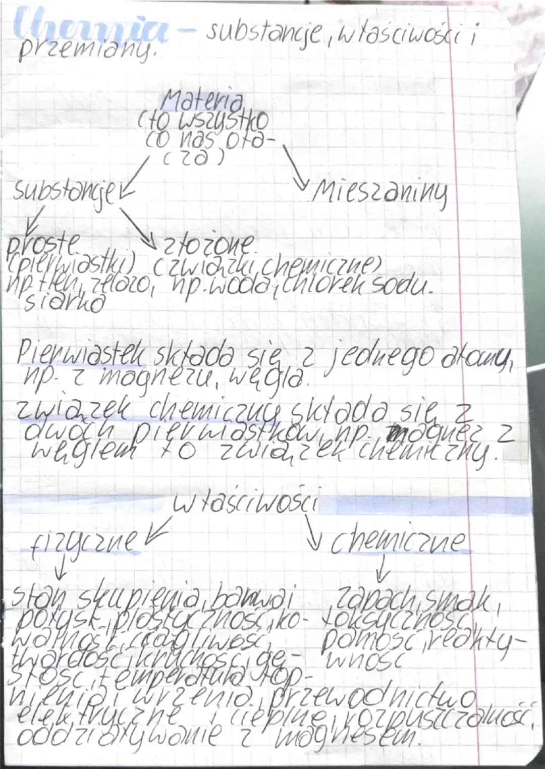 # thornia - substancje, właściwości i
przemiany.
substonjer
✓
Materia
(to wszystko
co nas ota-
(20)
Mieszaniny
proste
złożone.
(pierwi