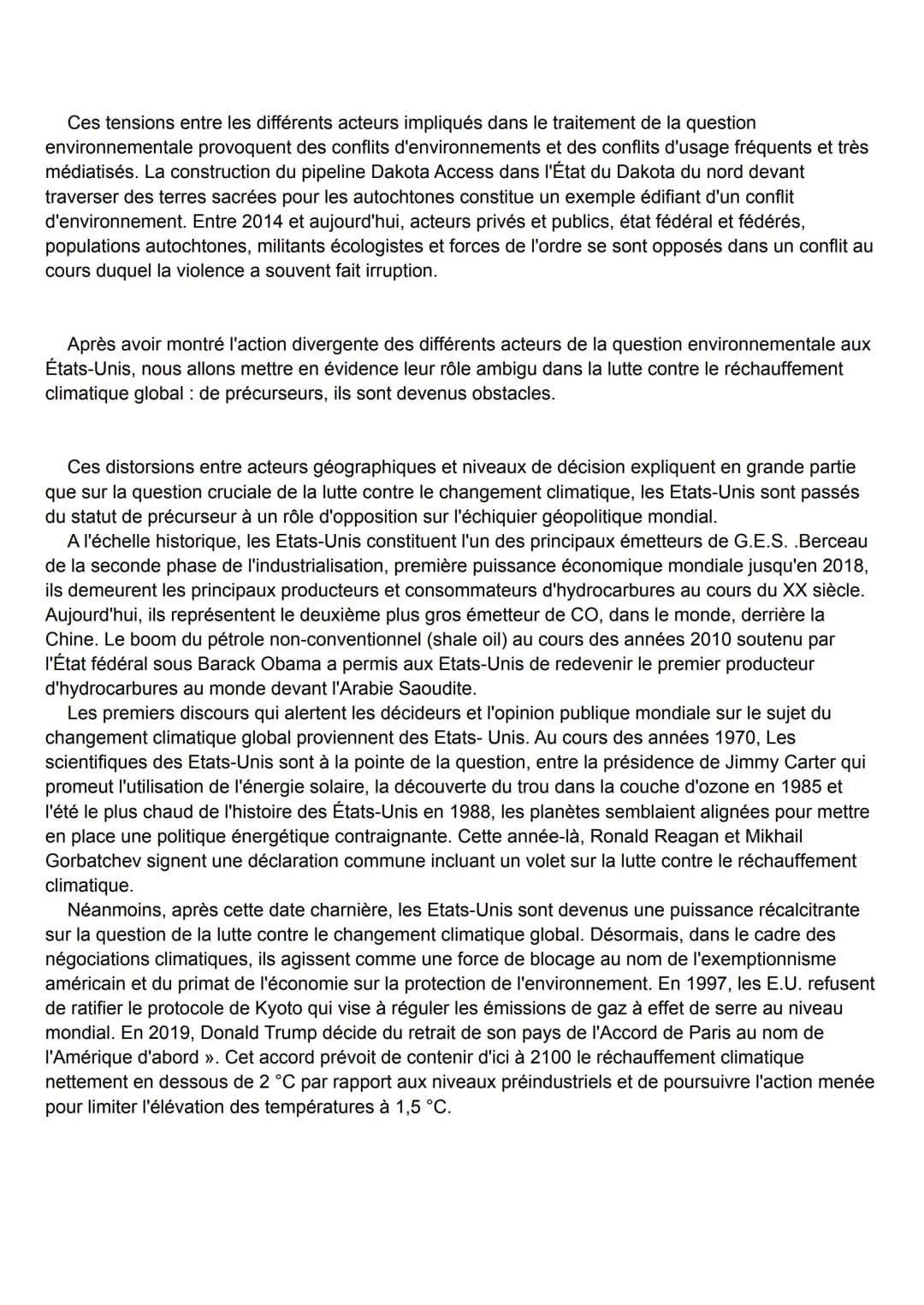 Dissertation HGGSP: Les États-Unis et la question environnementale: tensions,
contrastes
Le 9 avril 2020, à la sortie de l'audience de la C