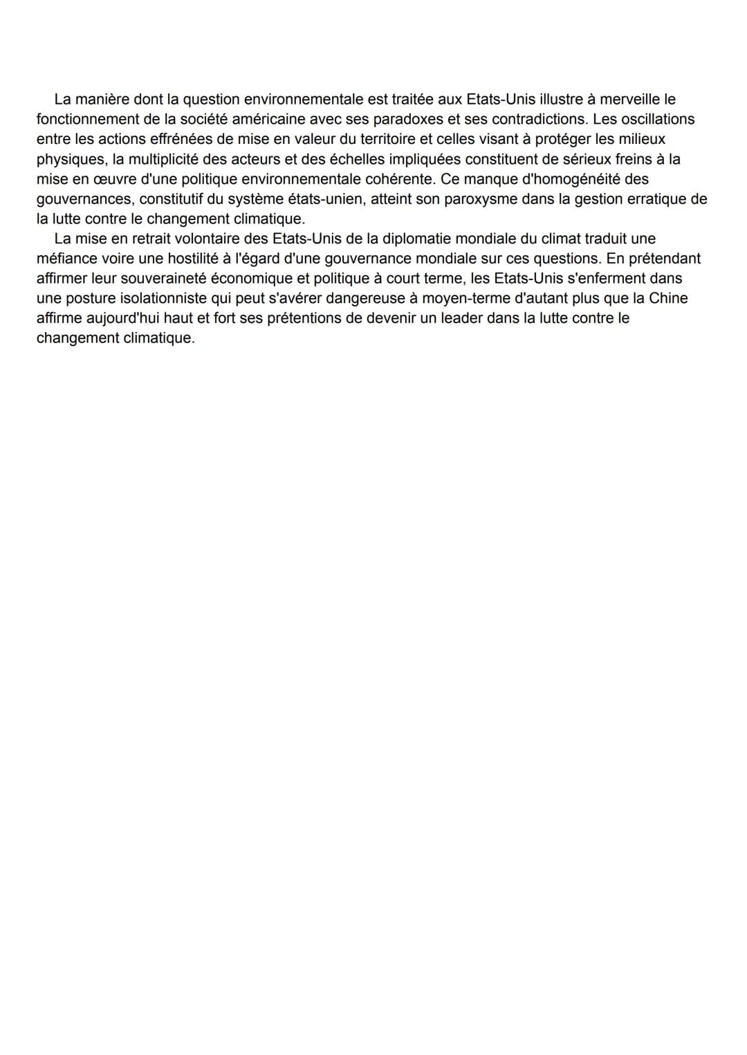Dissertation HGGSP: Les États-Unis et la question environnementale: tensions,
contrastes
Le 9 avril 2020, à la sortie de l'audience de la C