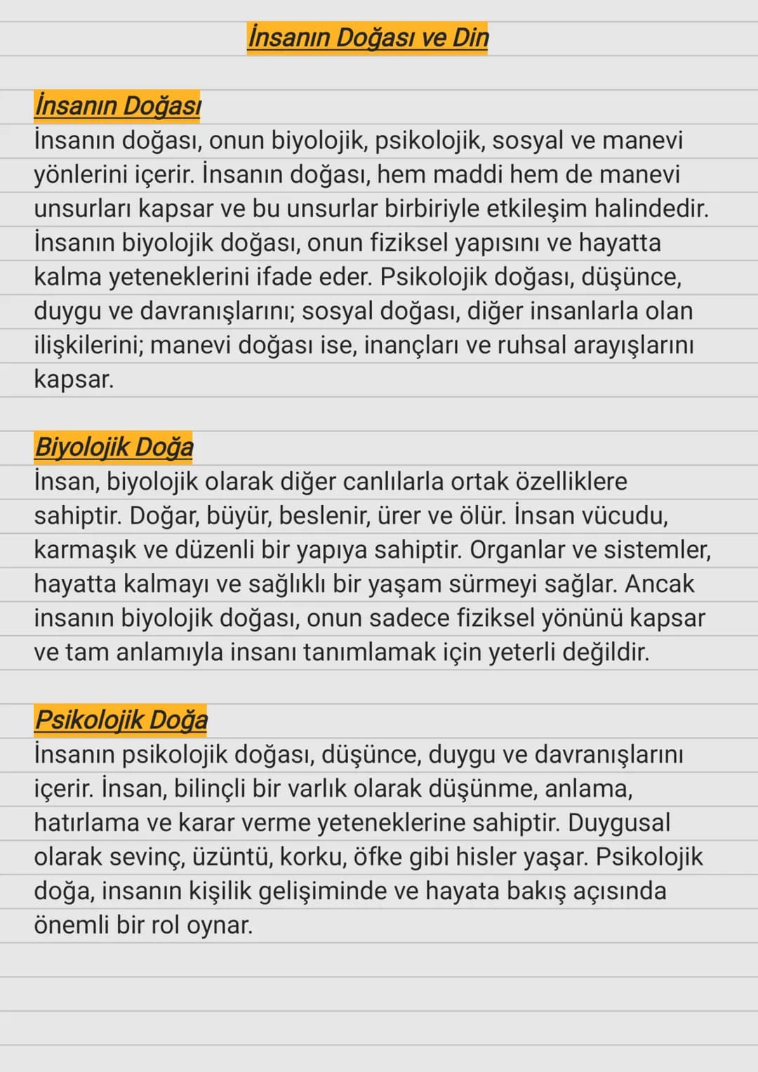 # İnsanın Doğası
İnsanın Doğası ve Din
İnsanın doğası, onun biyolojik, psikolojik, sosyal ve manevi
yönlerini içerir. İnsanın doğası, hem m