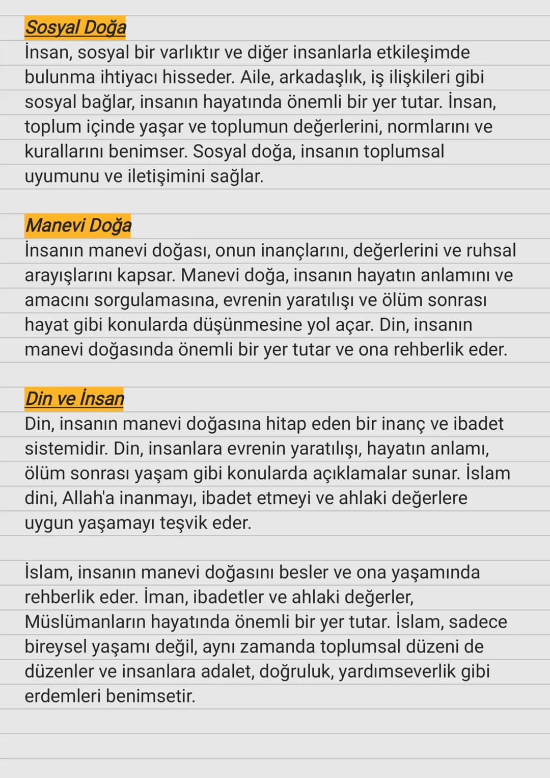# İnsanın Doğası
İnsanın Doğası ve Din
İnsanın doğası, onun biyolojik, psikolojik, sosyal ve manevi
yönlerini içerir. İnsanın doğası, hem m