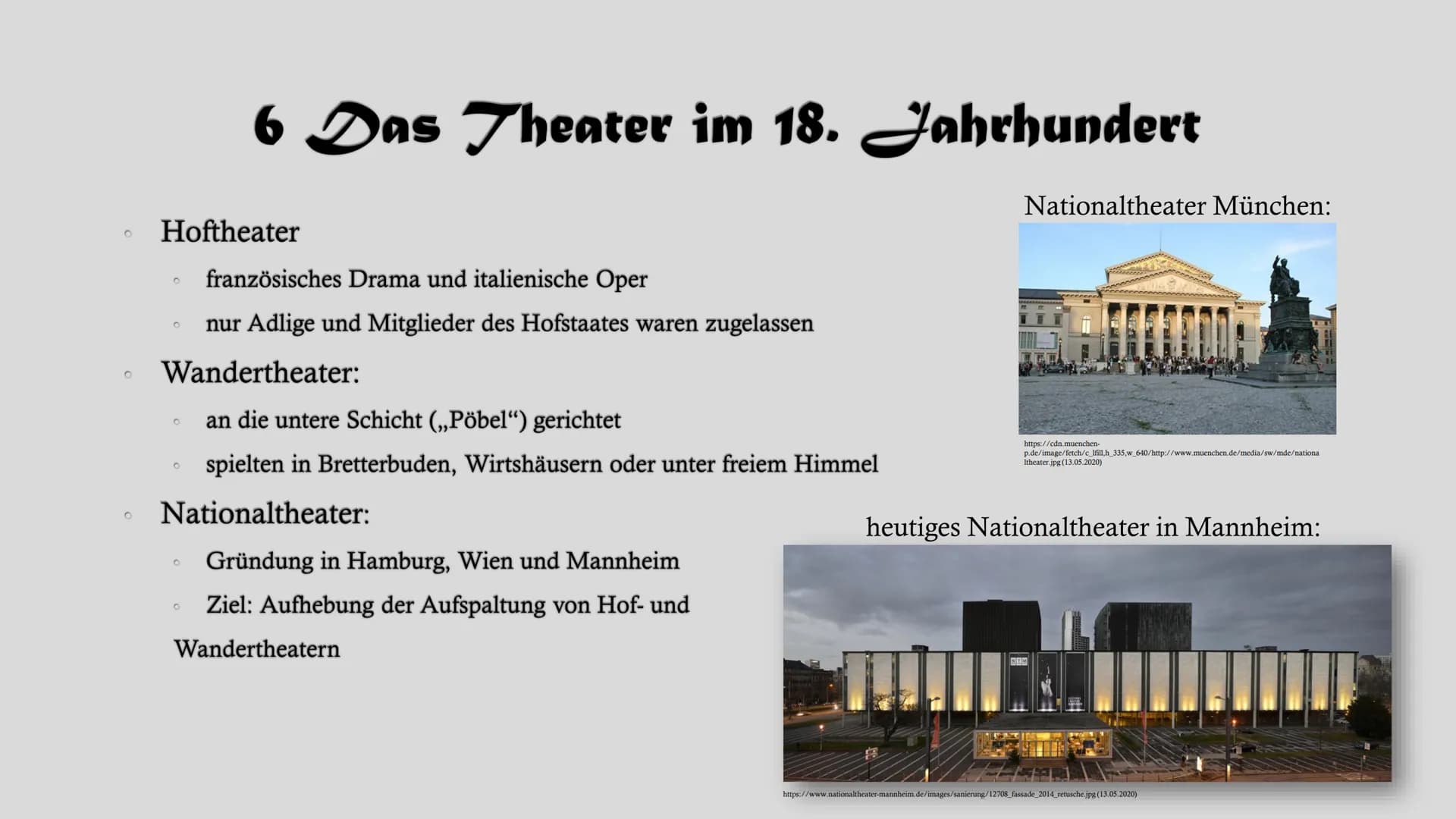 # Dramentheorie # Gliederung
1. Grundmerkmale des Dramas
2. Komödie
3. Tragödie
4. Theater-Wörterbuch
5. Die Geburt des Dramas - Das antike