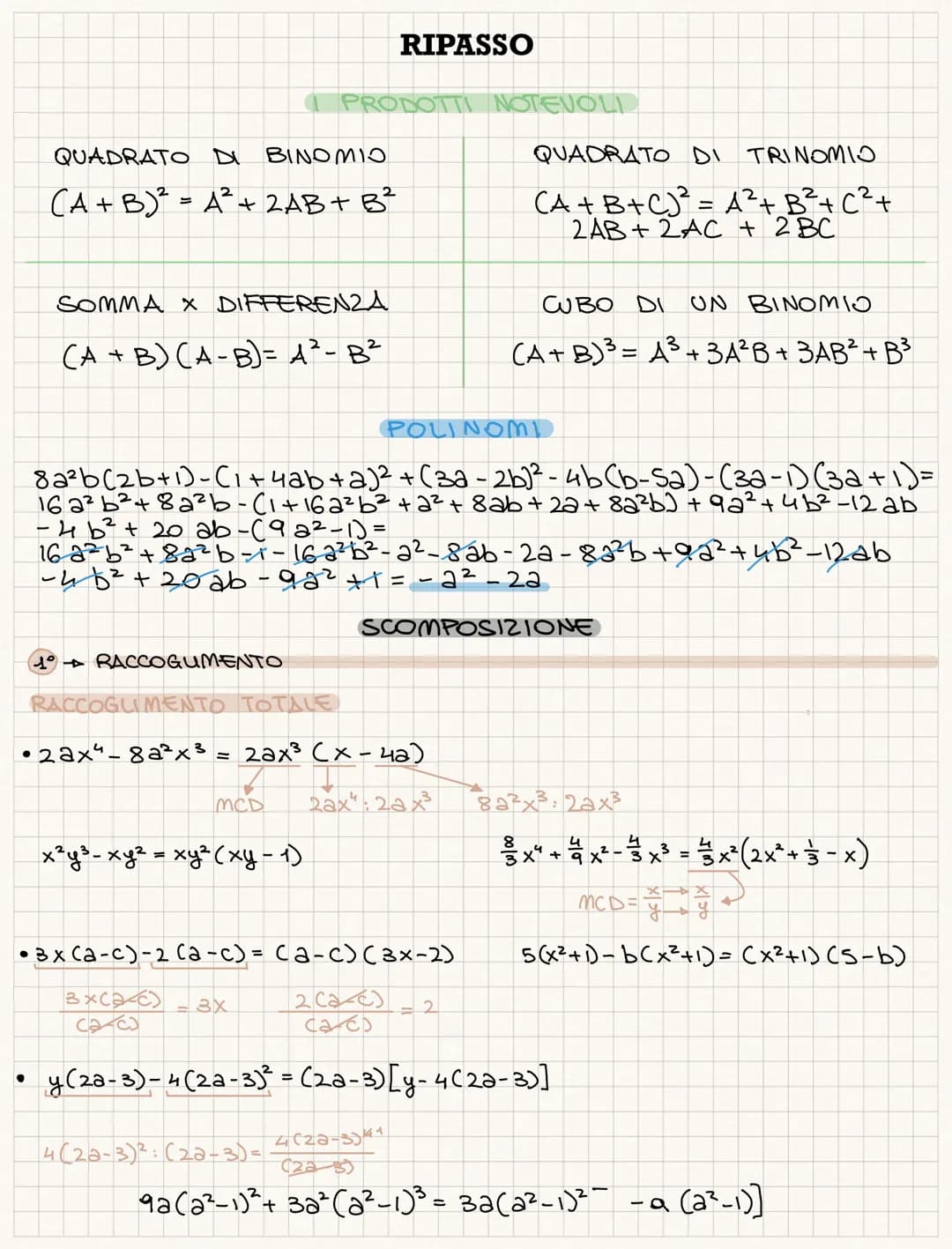 <h2>QUADRATO DI BINOMIO (A + B)²</h2>
<p>The formula for finding the square of a binomial is (A + B)² = A² + 2AB + B². This means that you c