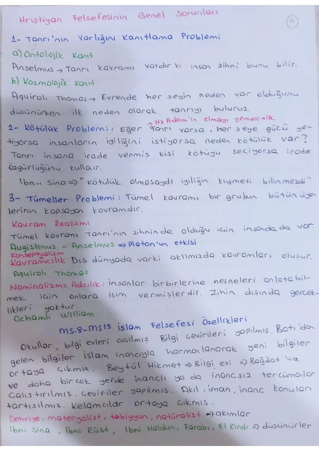 IL. ÜNİTE
Ms 2. yy ile ms 15. yy DÖNEMİ ORTA GAG
FELSEFESI
* Farklı öğretilere sahip felsefe okulları açıldı
L) islon da (+)
* inancı ak