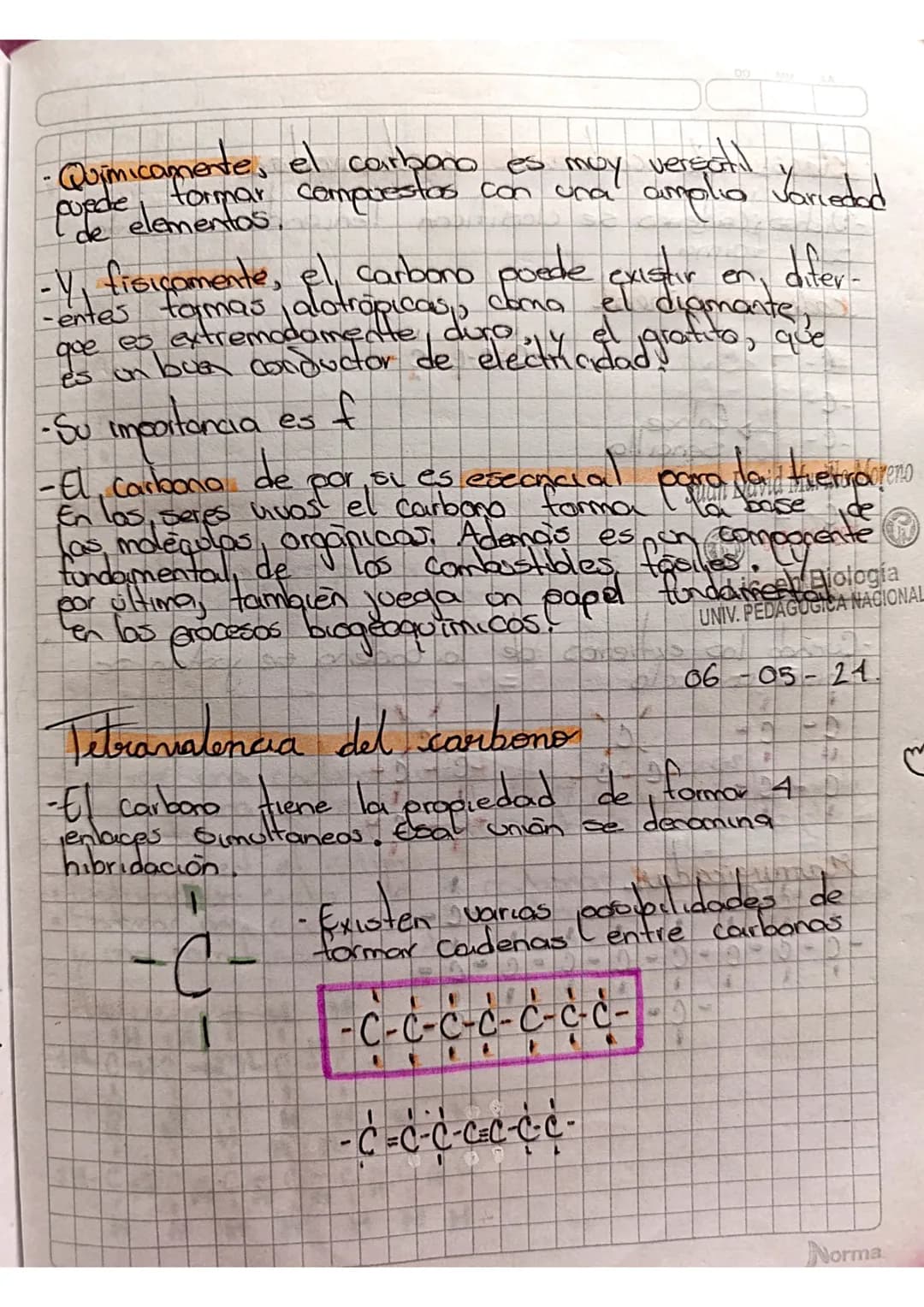 -Quimicamente, el carbono es muy versatil
puede de tormar compuestos con una amplia variedad
de elementos.
-V, fisicamente, el carbono pued