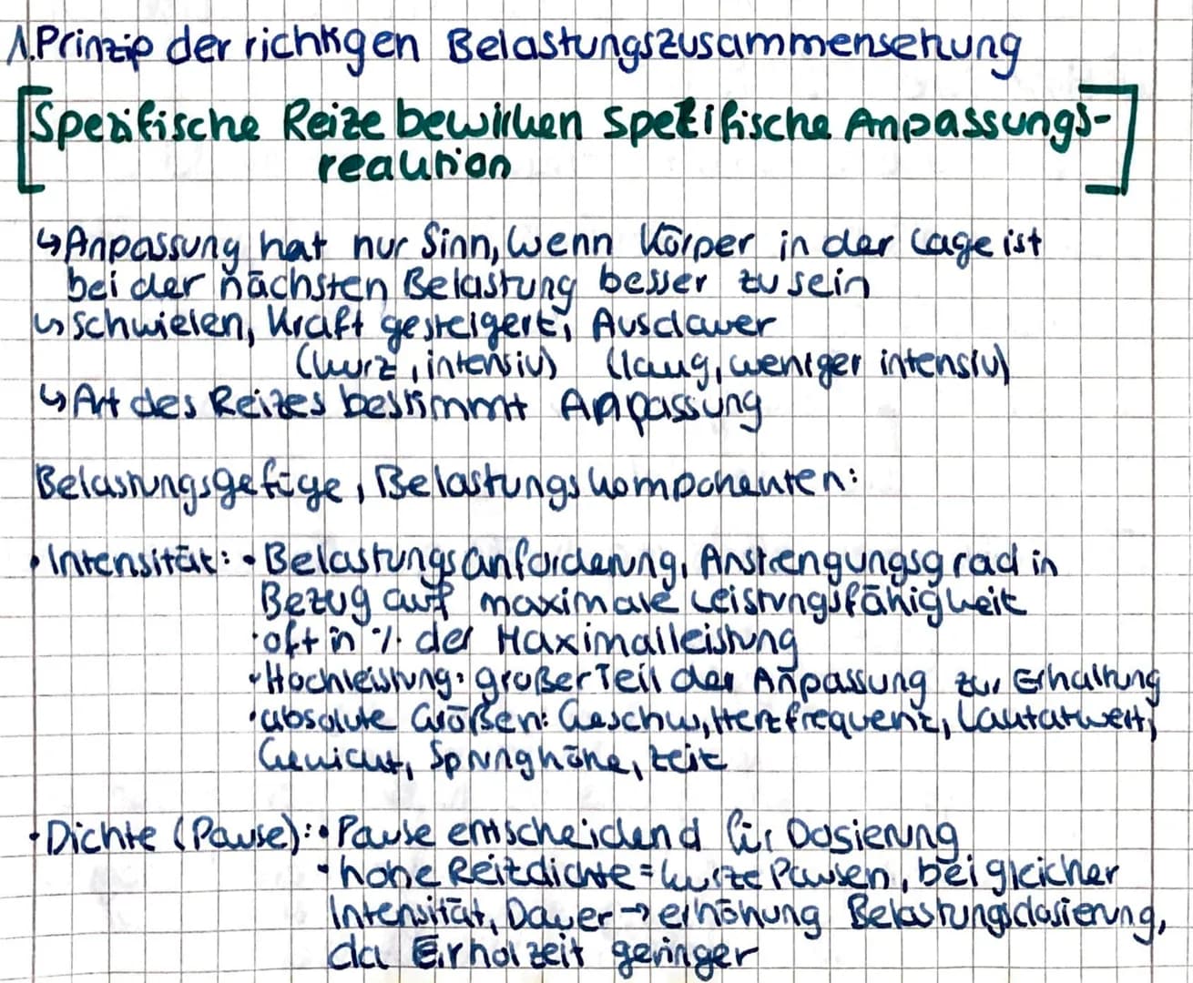 A. Prinzip der richtingen
Belastungszusammensetzung
[Spezifische Reize bewirken Spezifische Anpassungs-
S
reauron
4Anpassung hat nur Sinn,