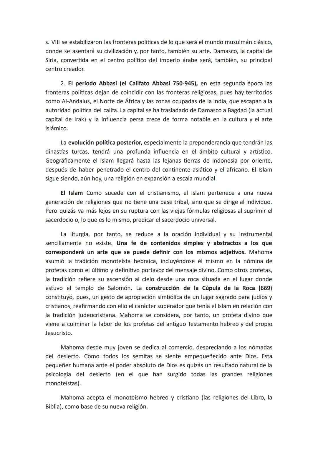 ARTE ISLÁMICO # EL ARTE ISLÁMICO: PRESENCIA E INFLUENCIA EN OCCIDENTE.
CONDICIONANTES HISTÓRICOS
El surgimiento de la civilización islámic