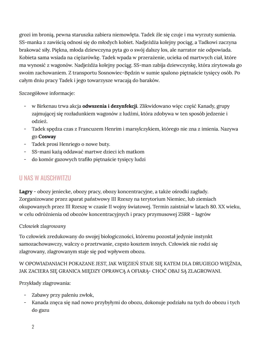 # TADEUSZ BOROWSKI
WYBRANE OPOWIADANΙΑ
PROSZĘ PAŃSTWA DO GAZU
Rzeczywistość obozowa w opowiadaniach Tadeusza Borowskiego „Proszę państwa d