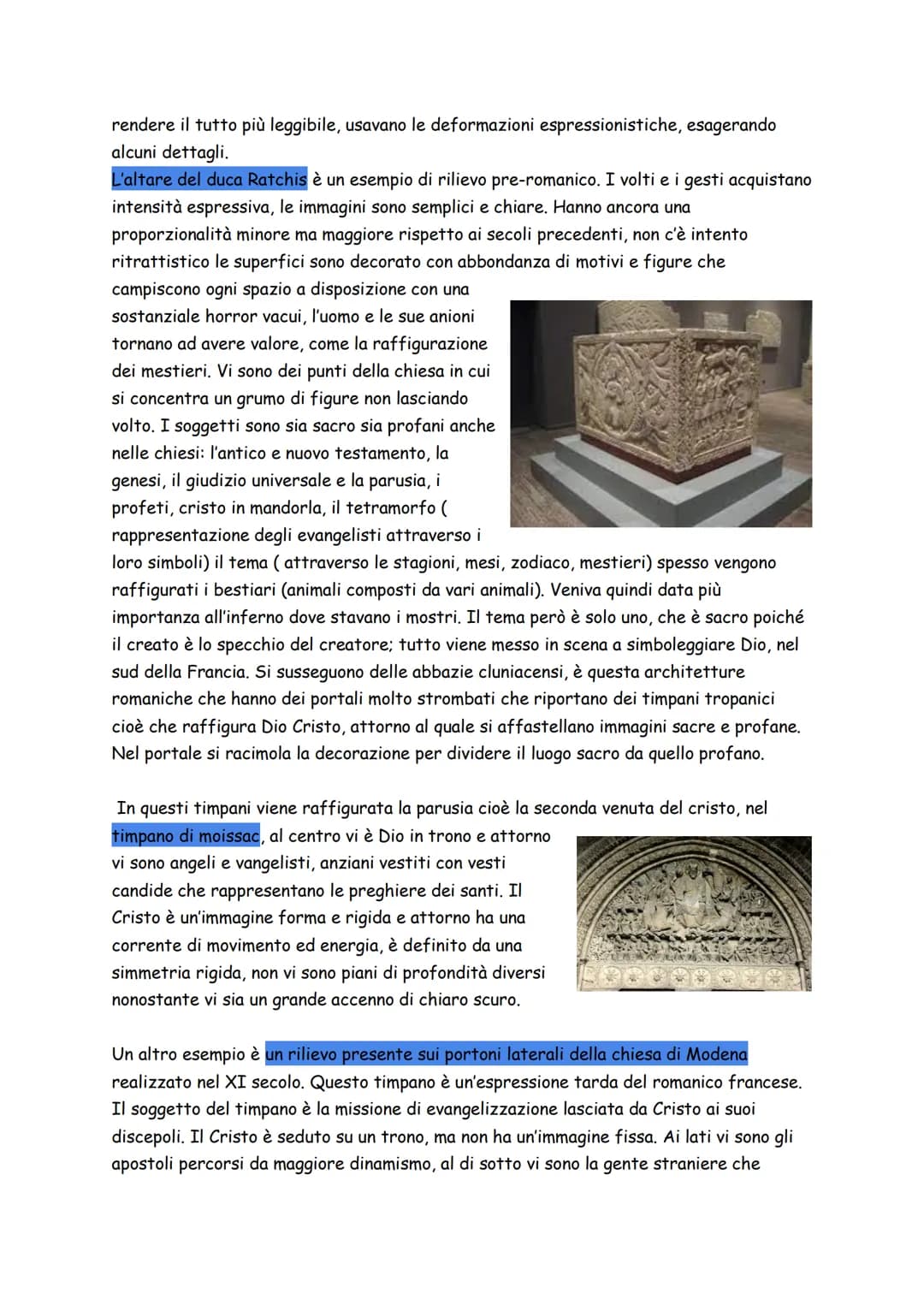 # Arte romanica.
L'arte romanica si sviluppa in Europa a partire dall'anno mille, a seconda di dove si
sviluppa ha aspetti diversi. L'Europ