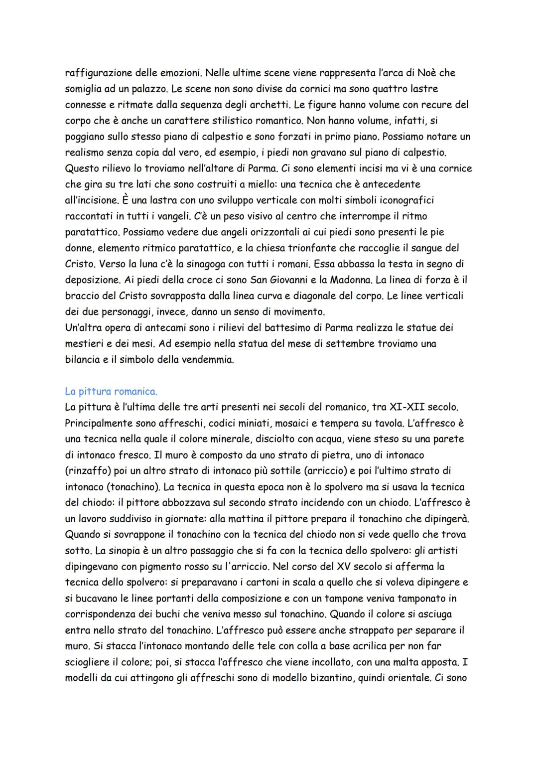 # Arte romanica.
L'arte romanica si sviluppa in Europa a partire dall'anno mille, a seconda di dove si
sviluppa ha aspetti diversi. L'Europ