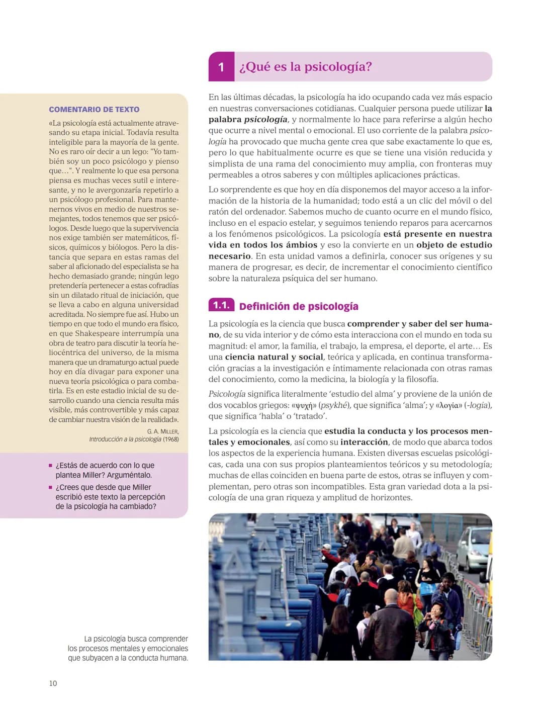 PROYECTO
SABER
HACER
Psicología
SERIE COMPRENDE
El libro Psicología, para segundo curso de Bachillerato, es una obra
colectiva concebida,