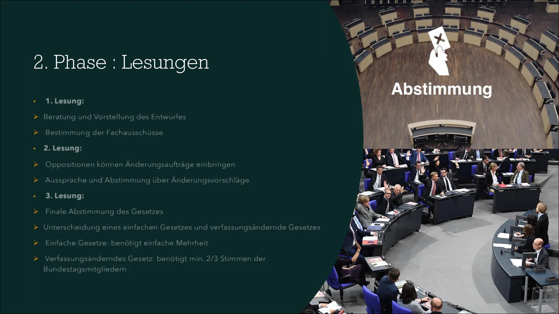 # Gesetzgebungsprozess
In Deutschland # Inhaltsverzeichnis
*
Allgemeine
Informationen
Ablauf
Kritik
Quellen # Allgemeine Informatio