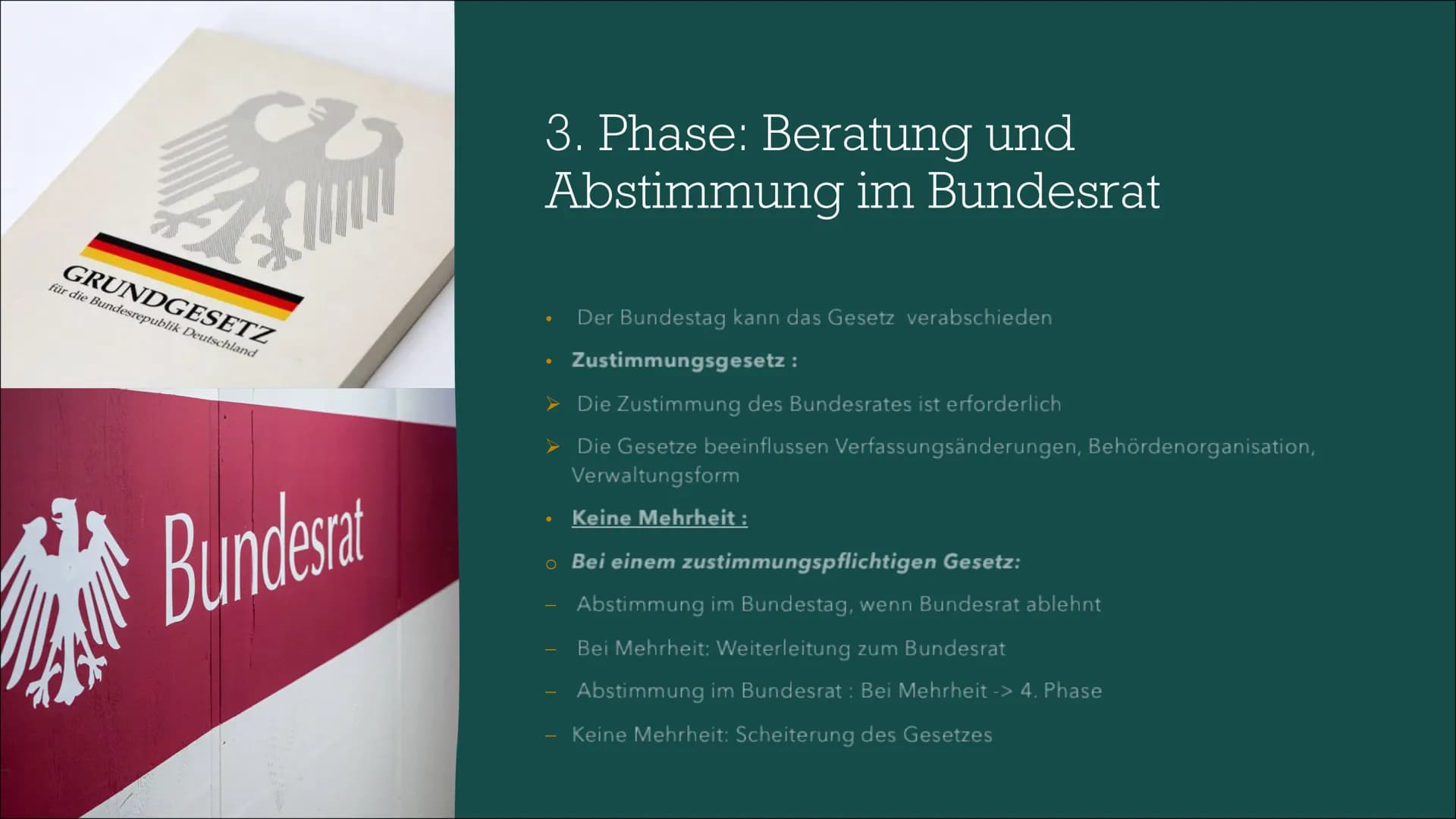 # Gesetzgebungsprozess
In Deutschland # Inhaltsverzeichnis
*
Allgemeine
Informationen
Ablauf
Kritik
Quellen # Allgemeine Informatio