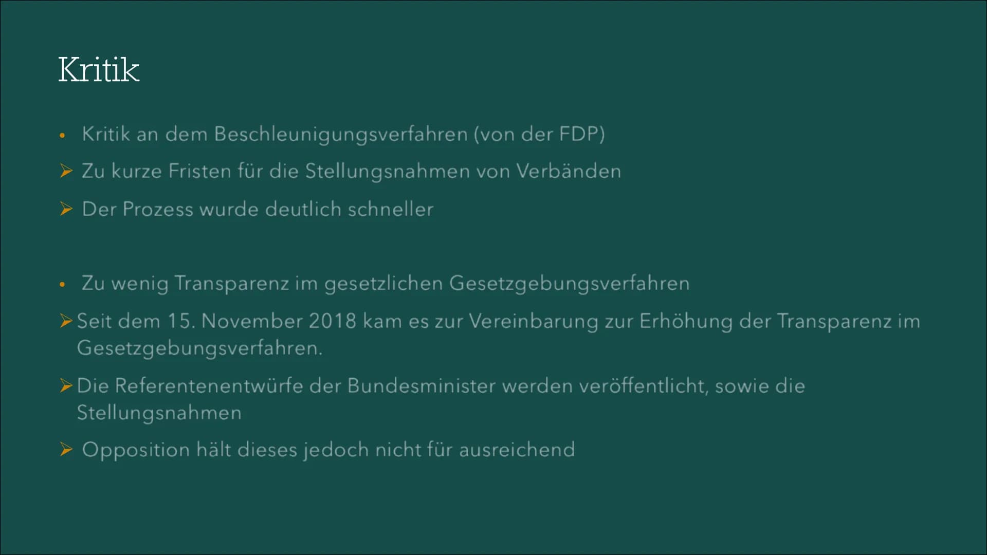 # Gesetzgebungsprozess
In Deutschland # Inhaltsverzeichnis
*
Allgemeine
Informationen
Ablauf
Kritik
Quellen # Allgemeine Informatio