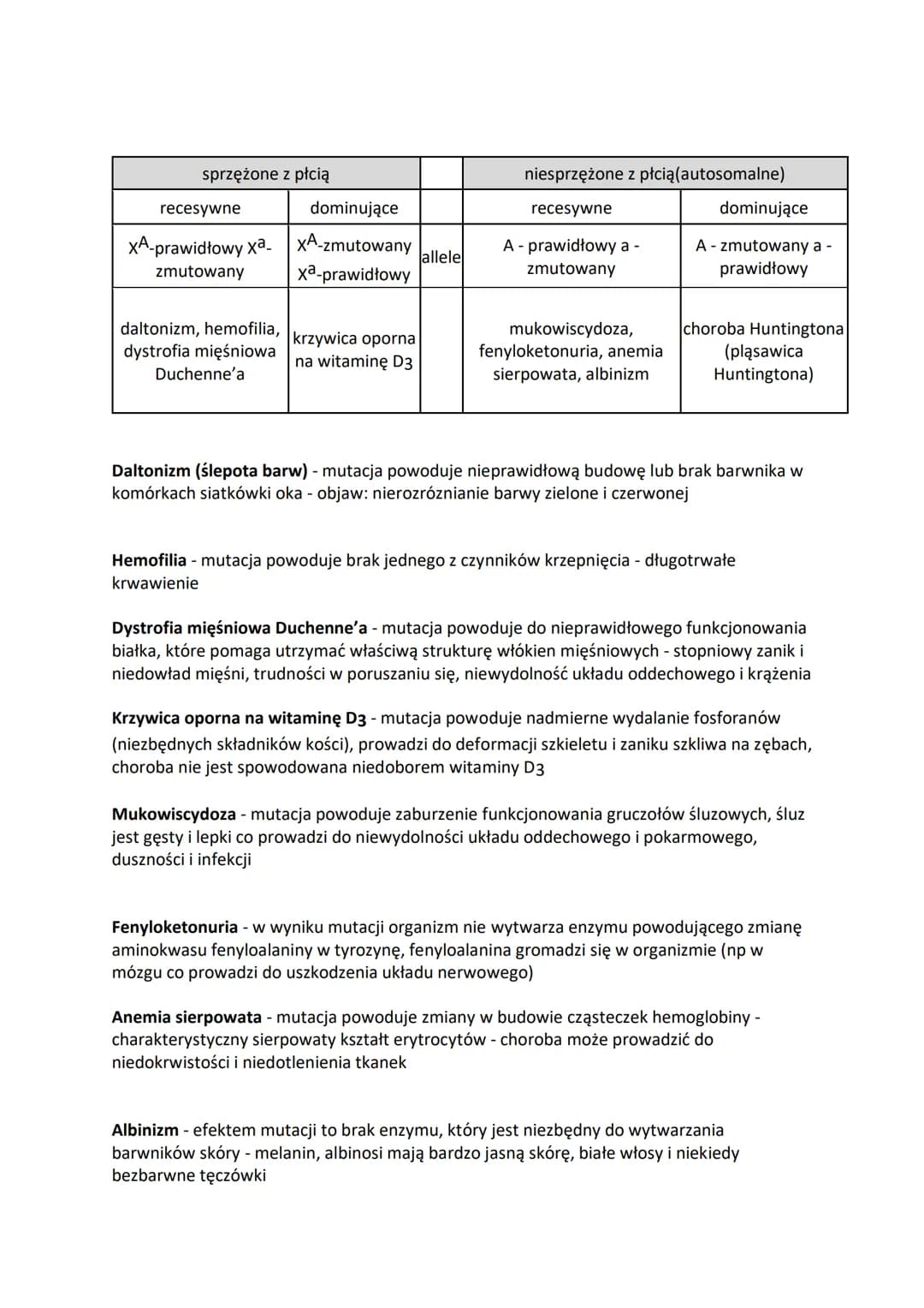 # BIOLOGIA GENETYKA KLASYCZNA
2.1. I prawo Mendla. Krzyżówka testowa
Genotyp - zespół wszystkich genów występujących w organizmie.
Fenoty