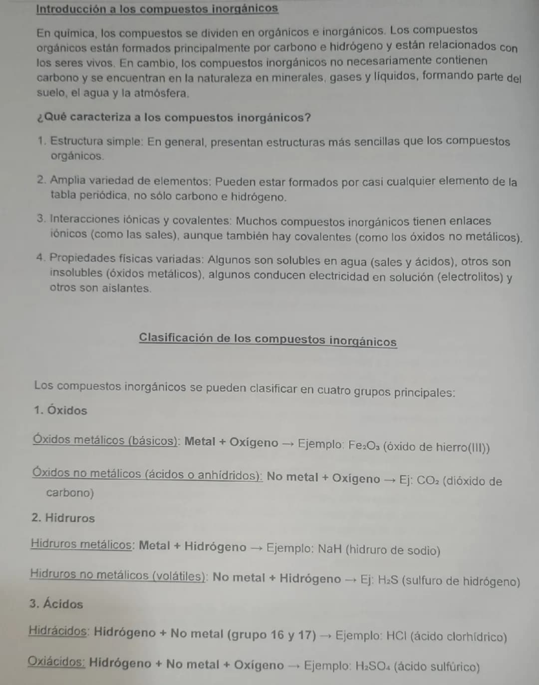 Química Inorgánica. Fórmulas Químicas. Nomenclatura
Números o estados de oxidación
El número o estado de oxidación está relacionado con el n