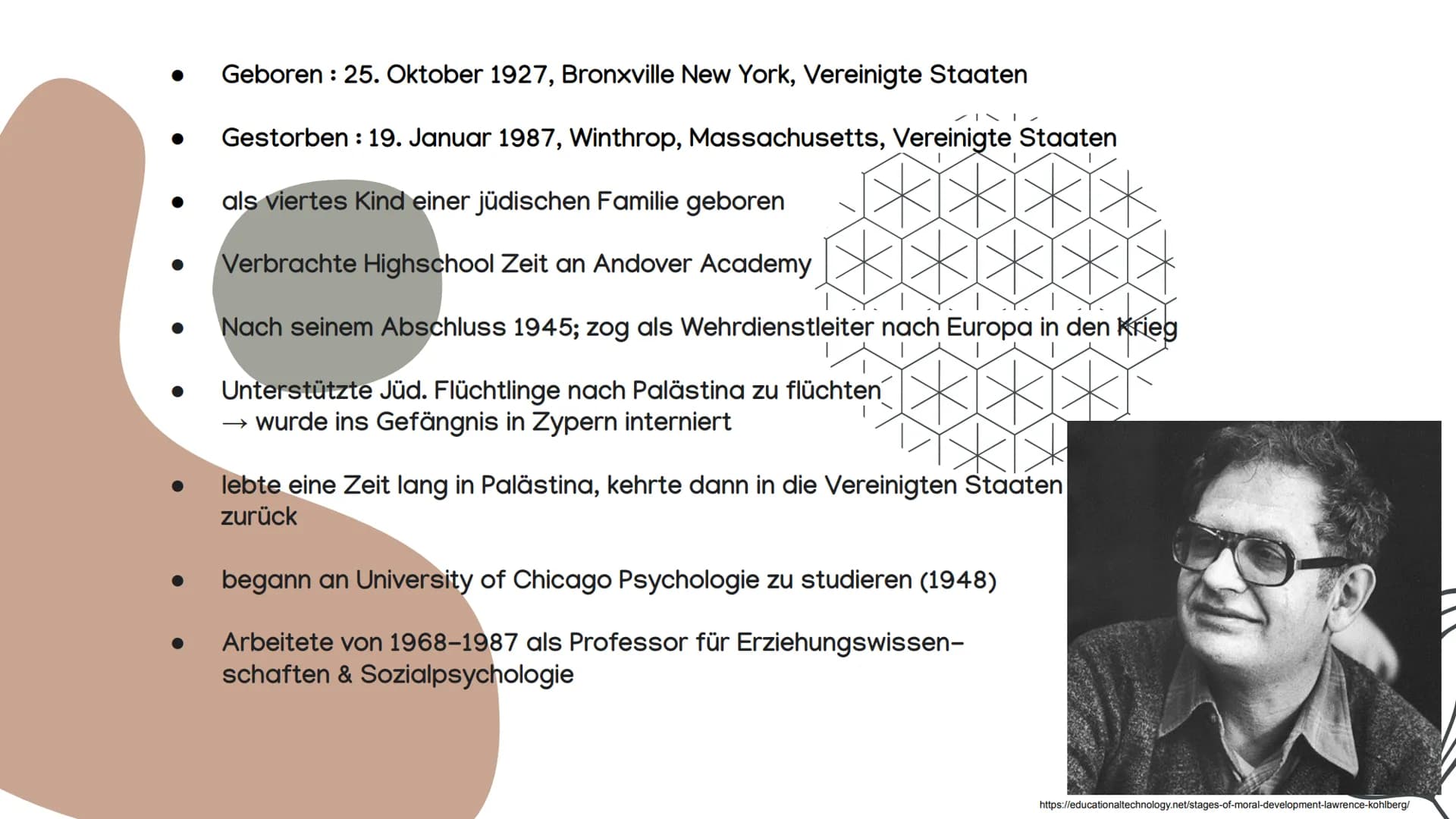 # Lawrence
## Kohlberg
von zehra # Inhaltsverzeichnis
Οι Biografie
Allgemeine
Informationen über
L. Kohlberg
03 Moralentwicklung 05 Just