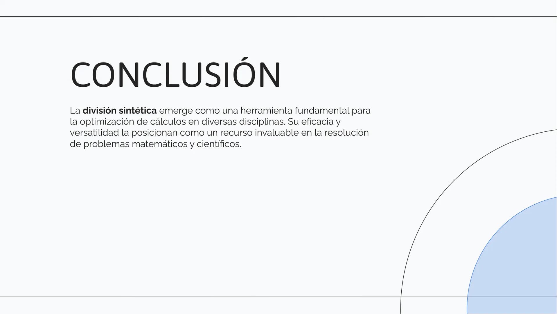 # Optimización de
## Cálculos: La Eficacia
### de la División
### Sintética # INTRODUCCIÓN
En esta presentación exploraremos la
optimizació