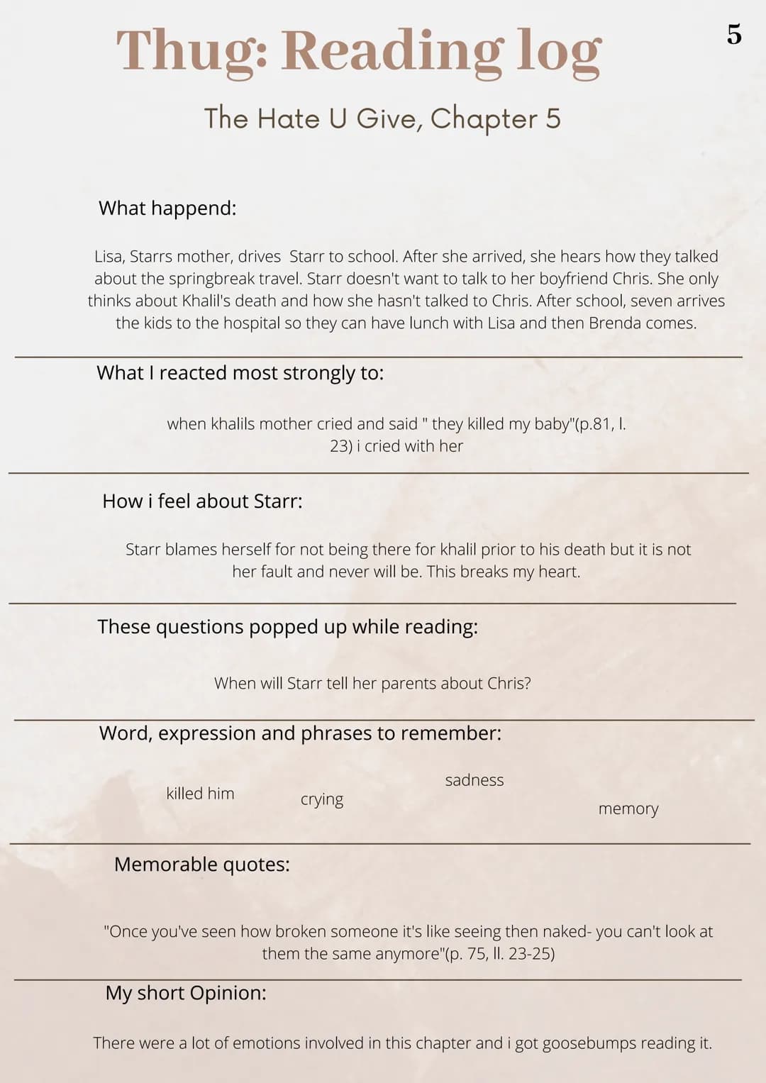 WHATS THE POINT
OF HAVING I
VOICE
IF YOU'RE GOING TO BE
SILENT
WHEN YOU
SHOULDN'T BE?
THE HATE U GIVE
ANGIE THOMAS Part I # Thug: Reading lo