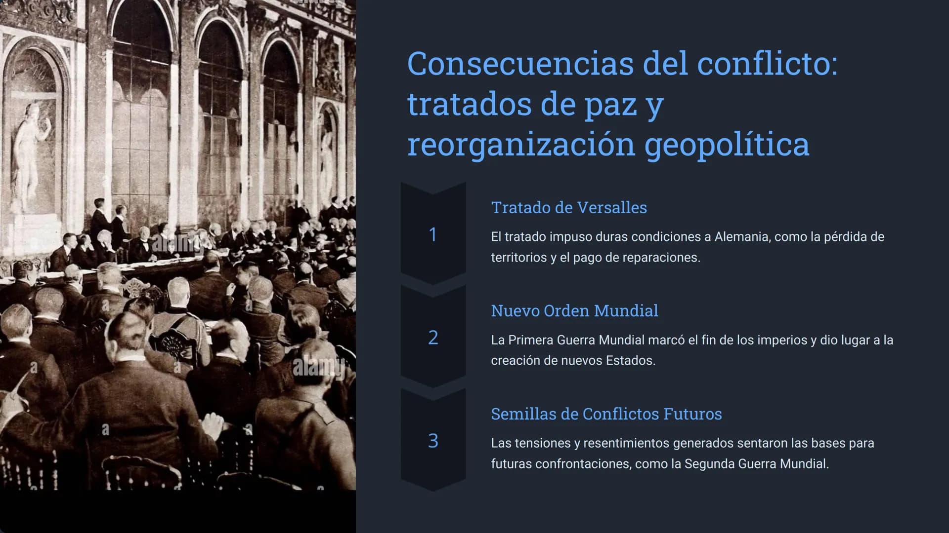 # la Primera Guerra
Mundial
La Primera Guerra Mundial fue un conflicto bélico global que se
desarrolló entre 1914 y 1918. Involucró a la m